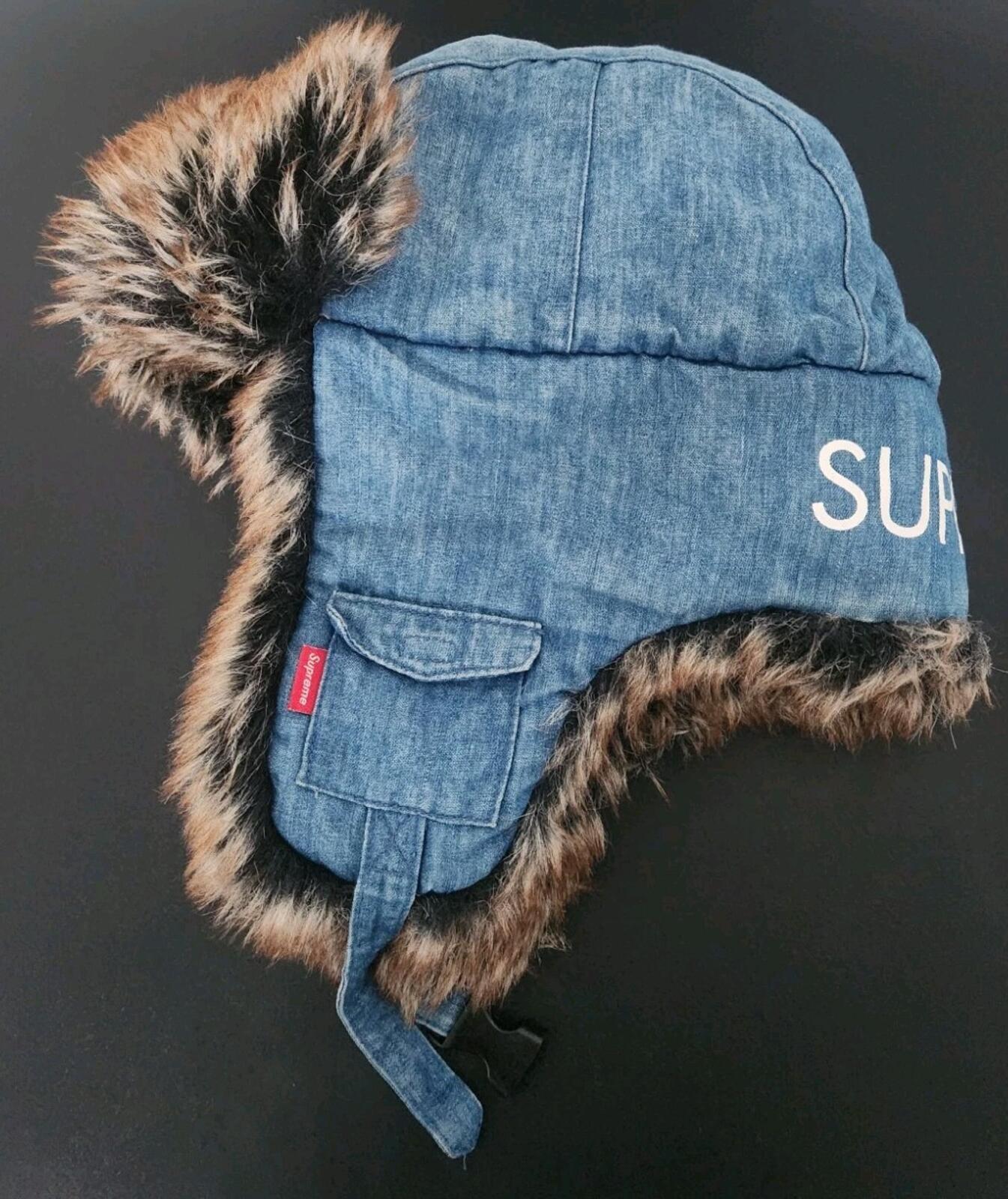 FW10 Supreme Denim Trooper Hat Blue