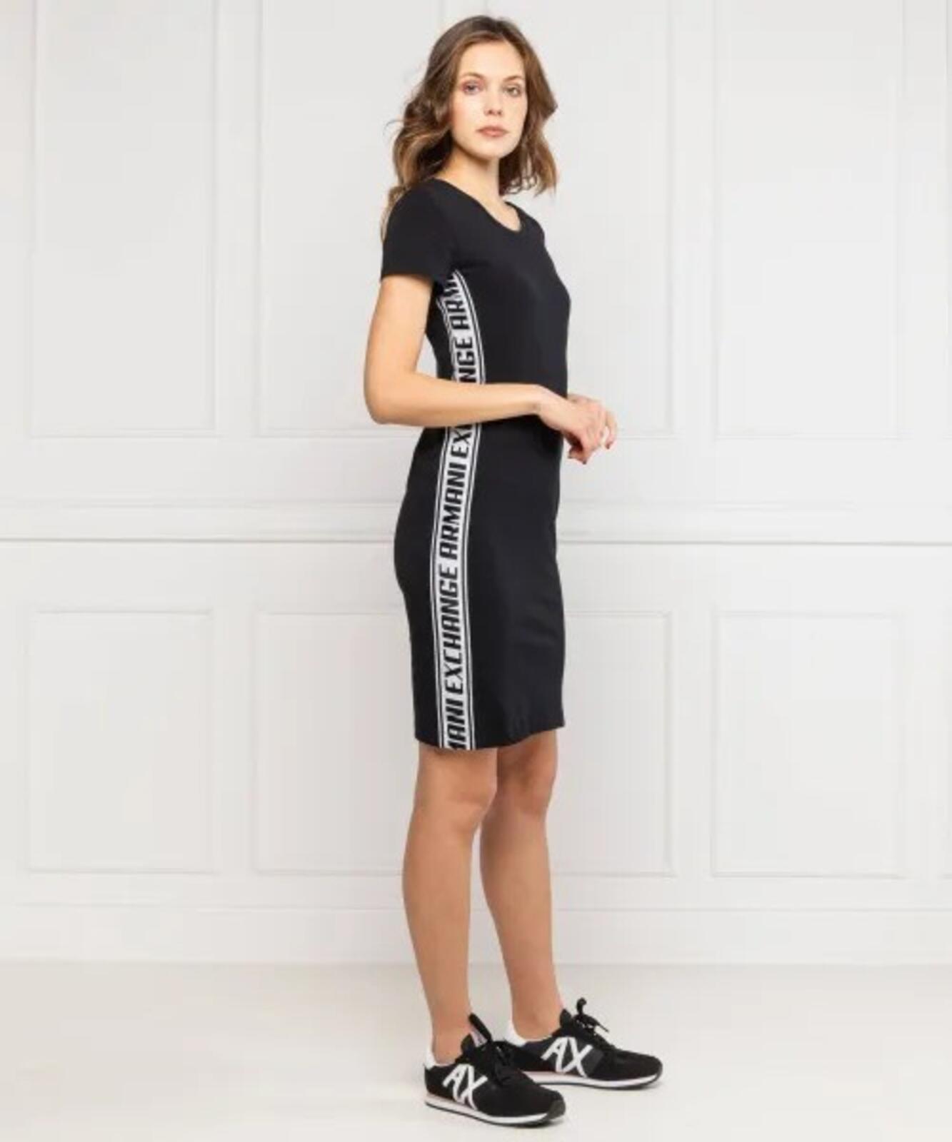 ARMANI EXCHANGE Slim Kleid Verkaufspreis 75 £ Größe Eur 36 UK 8 US S Schwarz