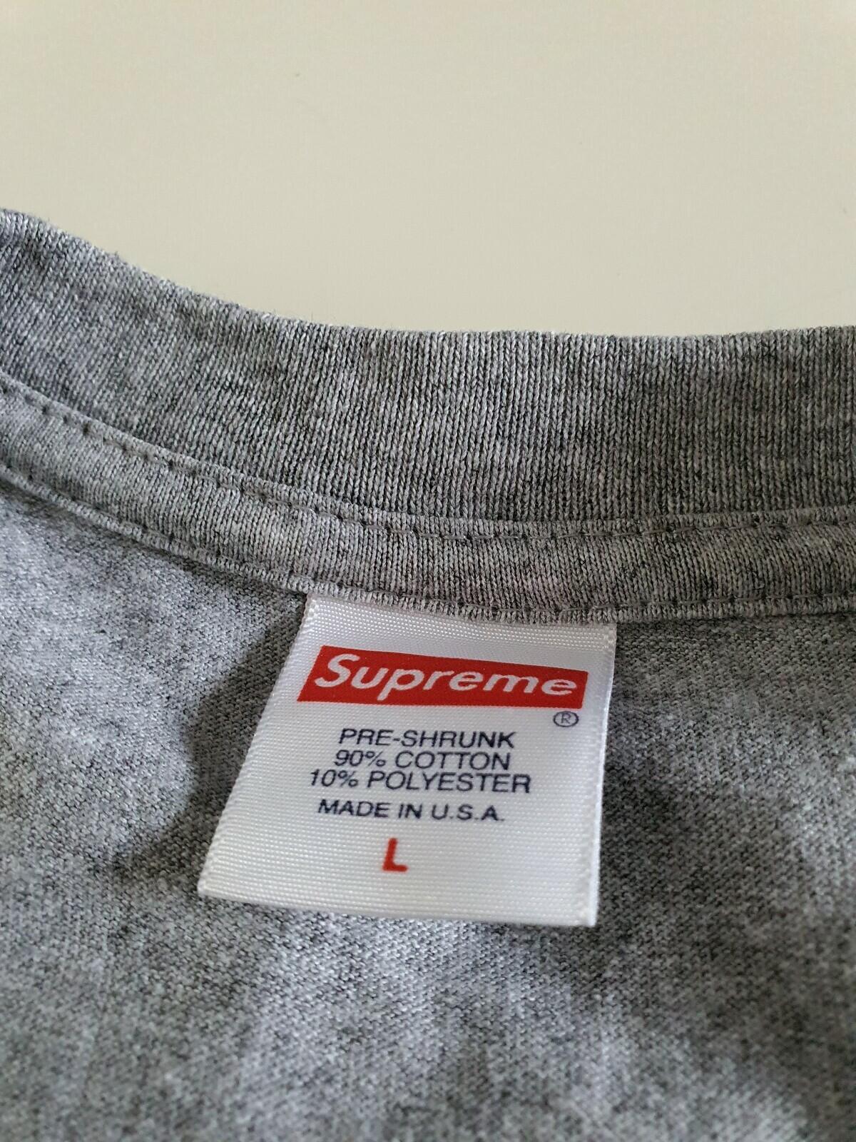 SS20 Supreme Bling camiseta gris jaspeado talla L grande