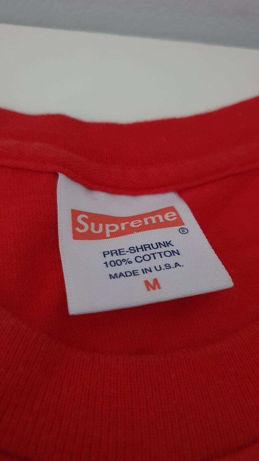 SS16 Supreme x Morrissey Photo Tee red T-shirt size M medium