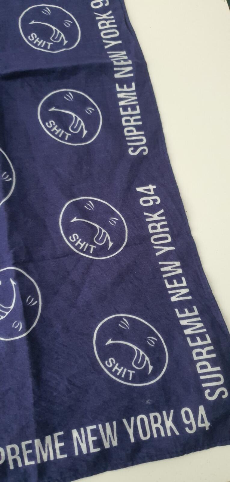 FW17 Supreme SHI T bandana Navy Scarf Accessory