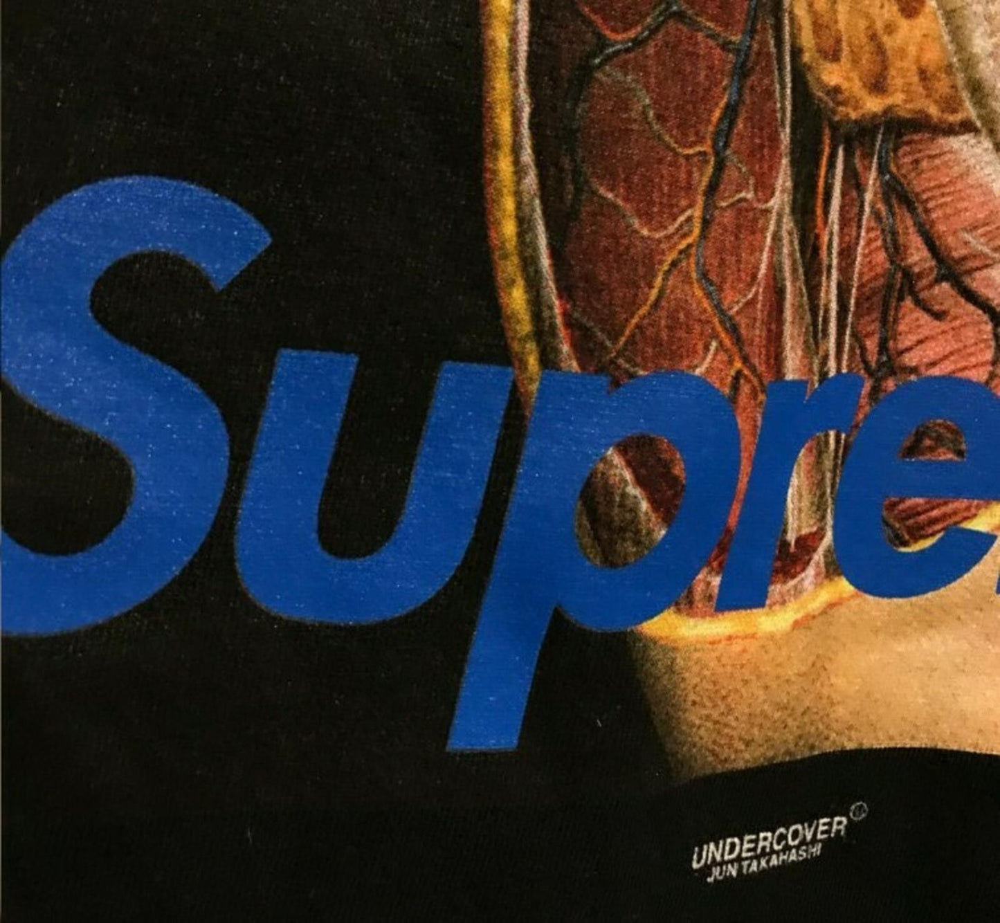 FW14 Supreme x Undercover Anatomy black Tee size M medium T-shirt 2014 Vintage