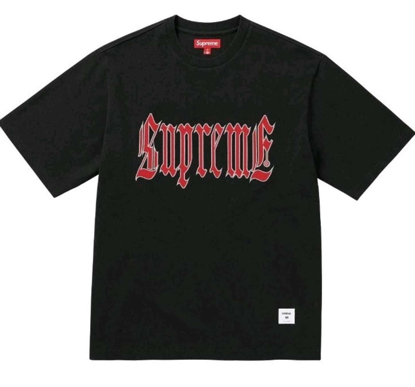 SS24 Supreme Old English S/S Top Black Tee Size M