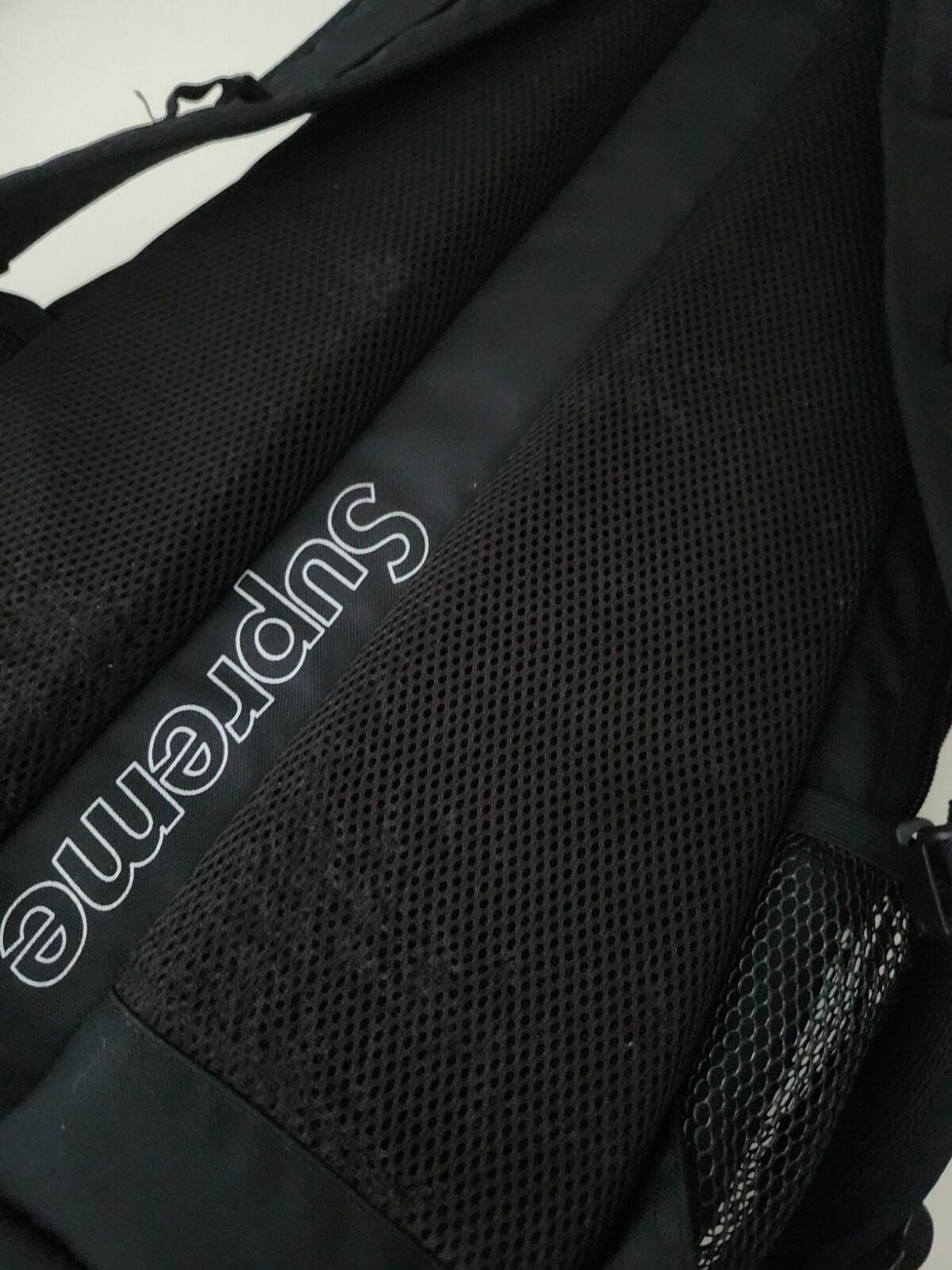 SS20 Supreme Black backpack Cordura Bag Mesh Rucksack