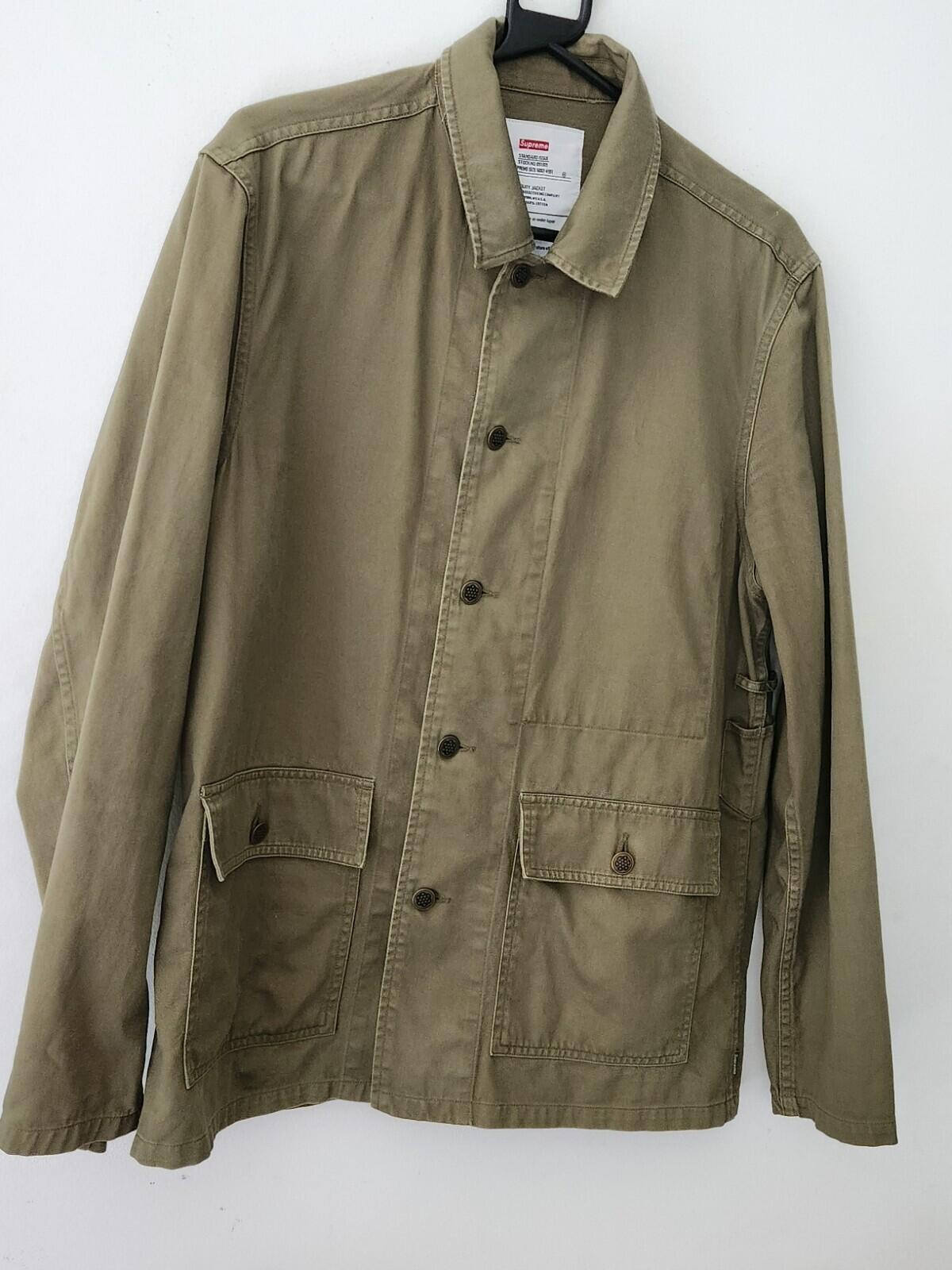 SS13 Supreme Utility Jacket Size M medium Olive 2013 Vintage Rare Shirt Khaki