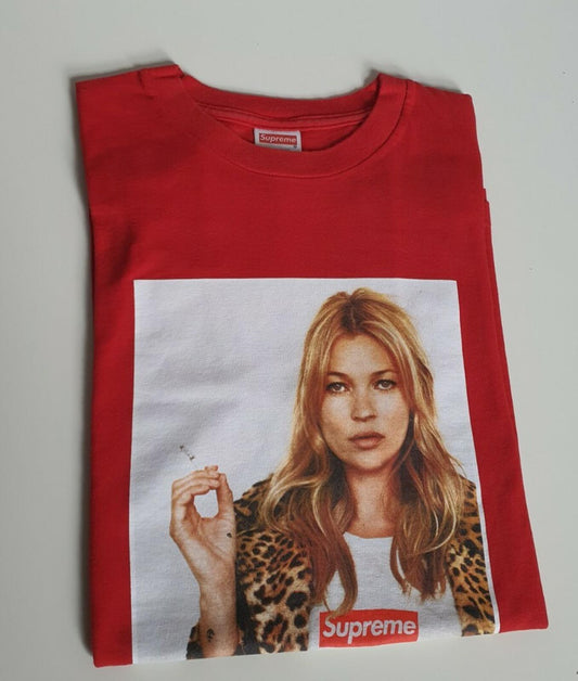 SS12 Supreme Kate Moss Photo Tee talla M mediana camiseta roja 2012 Vintage