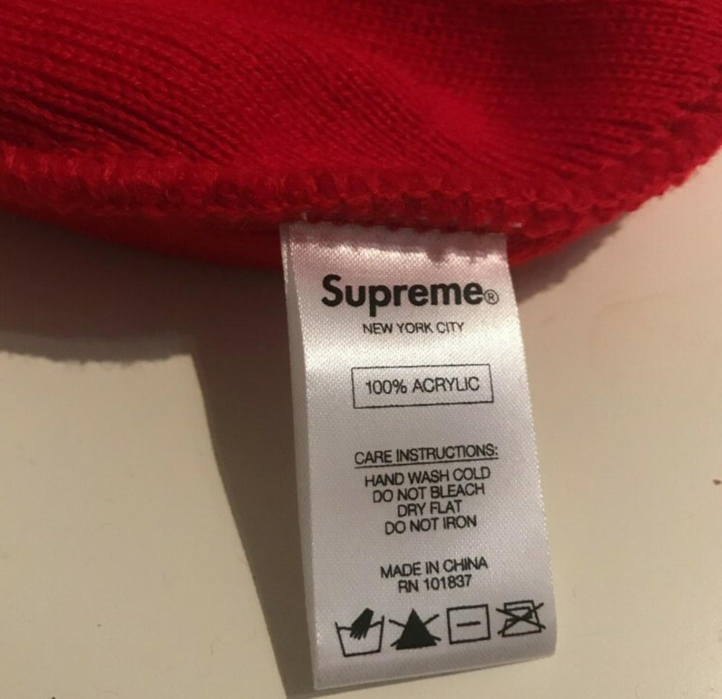 FW16 Supreme Tom & Jerry red beanie Hat