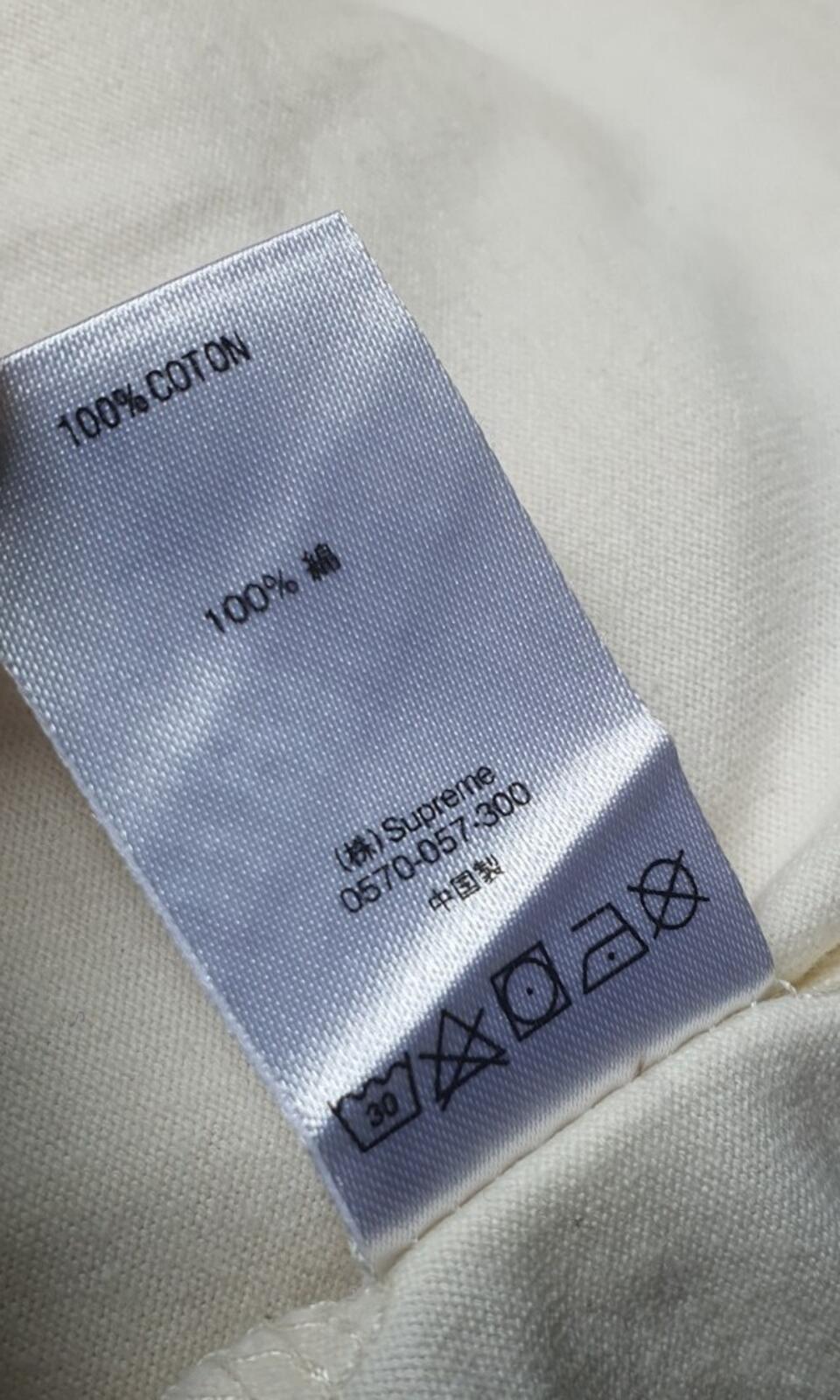FW18 Supreme Striped Rib Logo L/S Top natural jumper M medium reflective logo