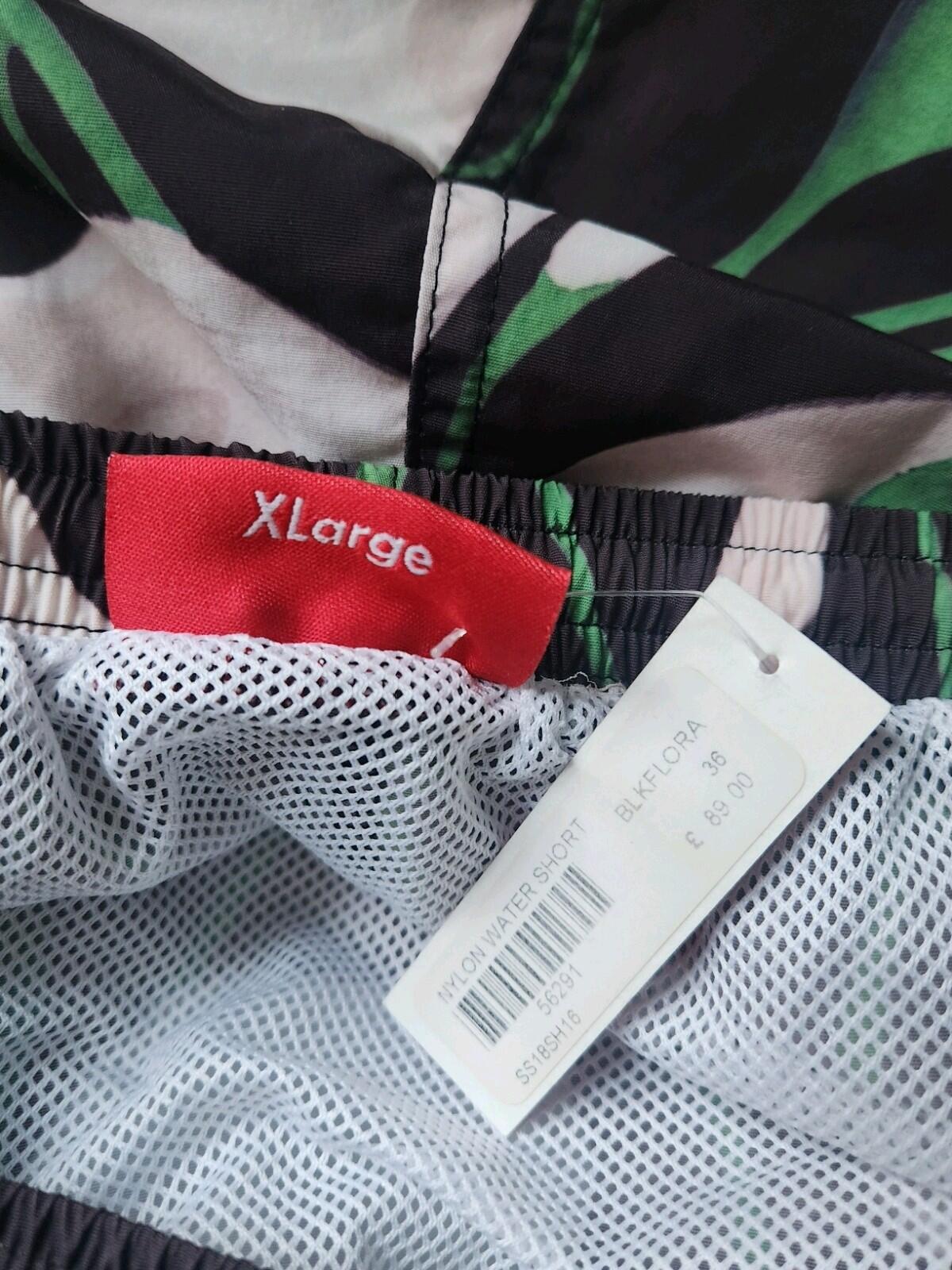 SS18 Supreme Nylon Water Short XL swim shorts black floral small box logo New