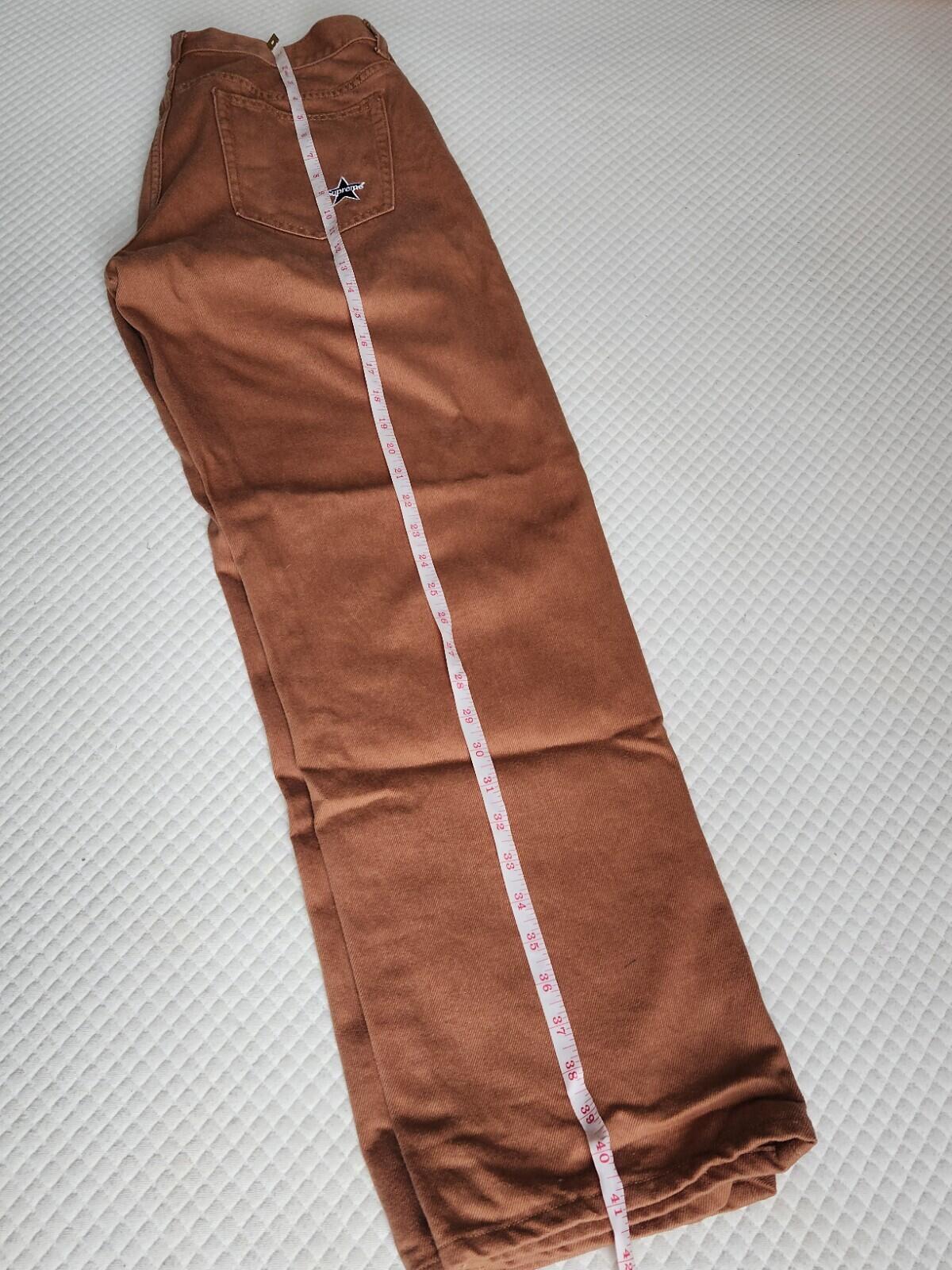 SS24 Supreme Regular Jean Brown Size 32 W32 L32