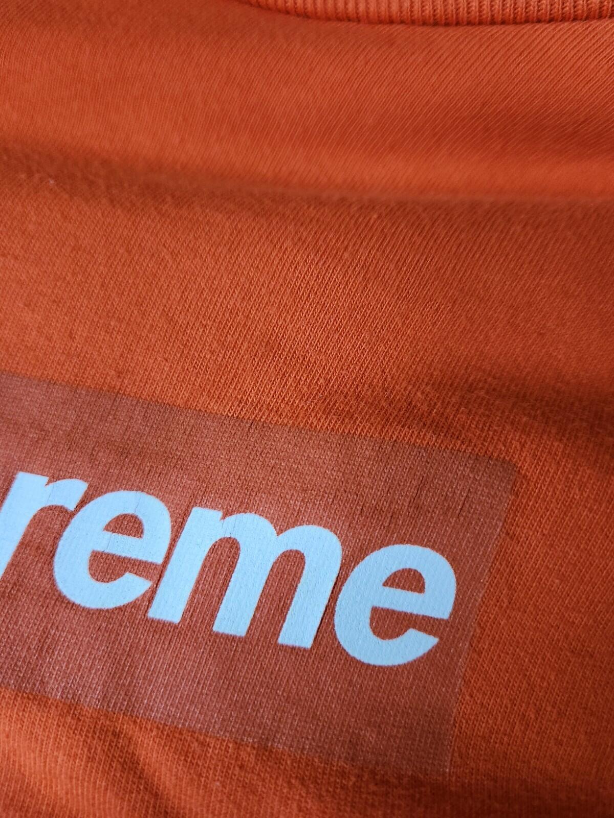 HW20 Supreme Box Logo Langarmshirt orange Größe M Oberteil
