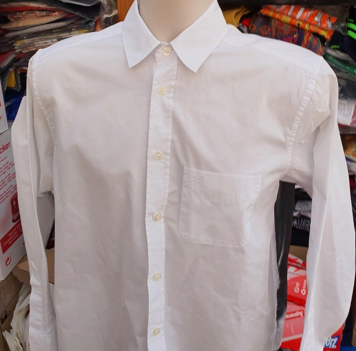 SS20 Supreme Leigh Bowery Airbrushed Shirt White Size S