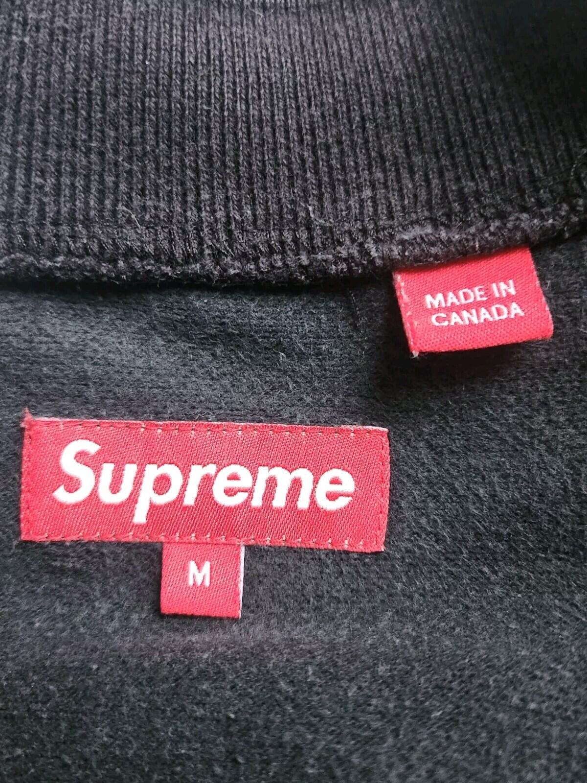 SS10 Supreme Court Zip-Up Sweatjacke M Medium Vintage 2010 Vintage Schwarz