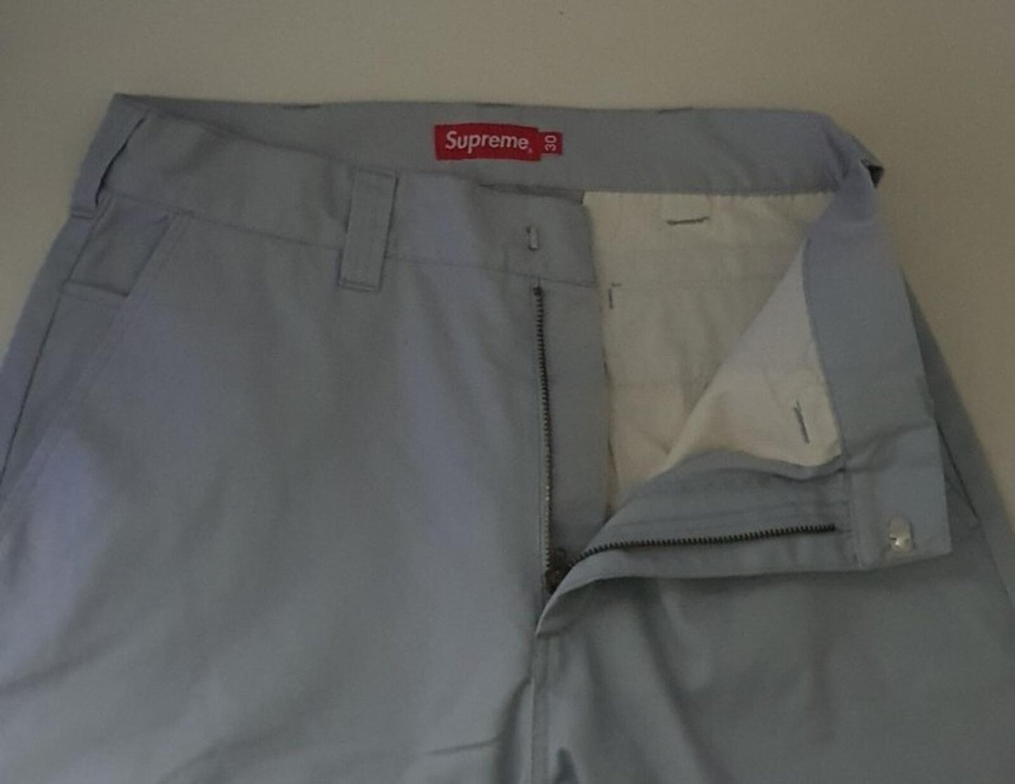 FW22 Supreme Work Pant size 30 W30 L30 trousers pants light grey Worn 1x