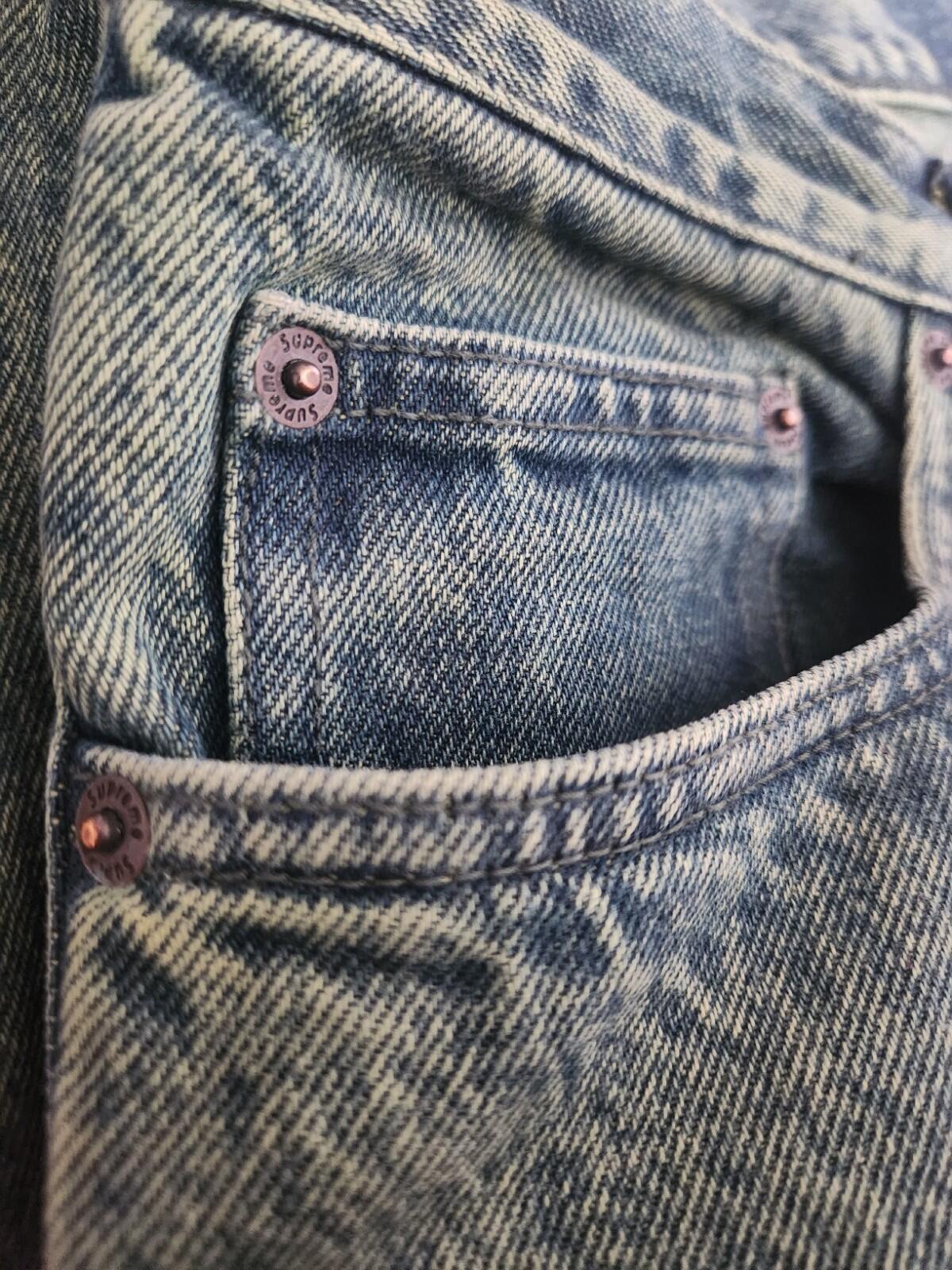 SS23 Supreme Regular Jean Size 32 W32 L32 Overdyed Green Denim Jeans Trousers