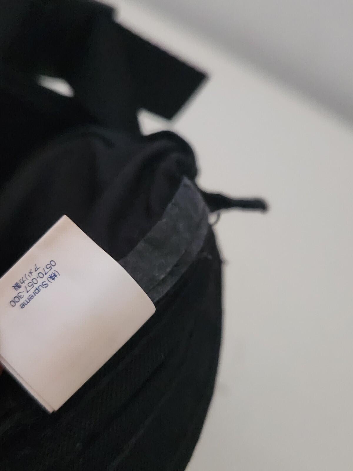 SS21 Supreme Reversed Label Camp Cap Black