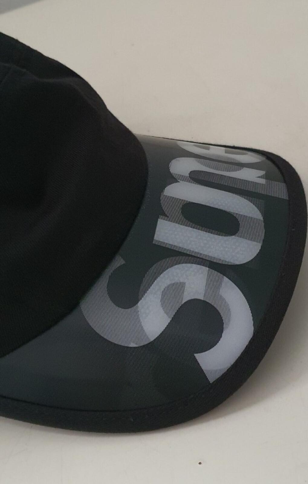 SS20 Supreme Lenticular Visor camp cap black nylon hat box logo