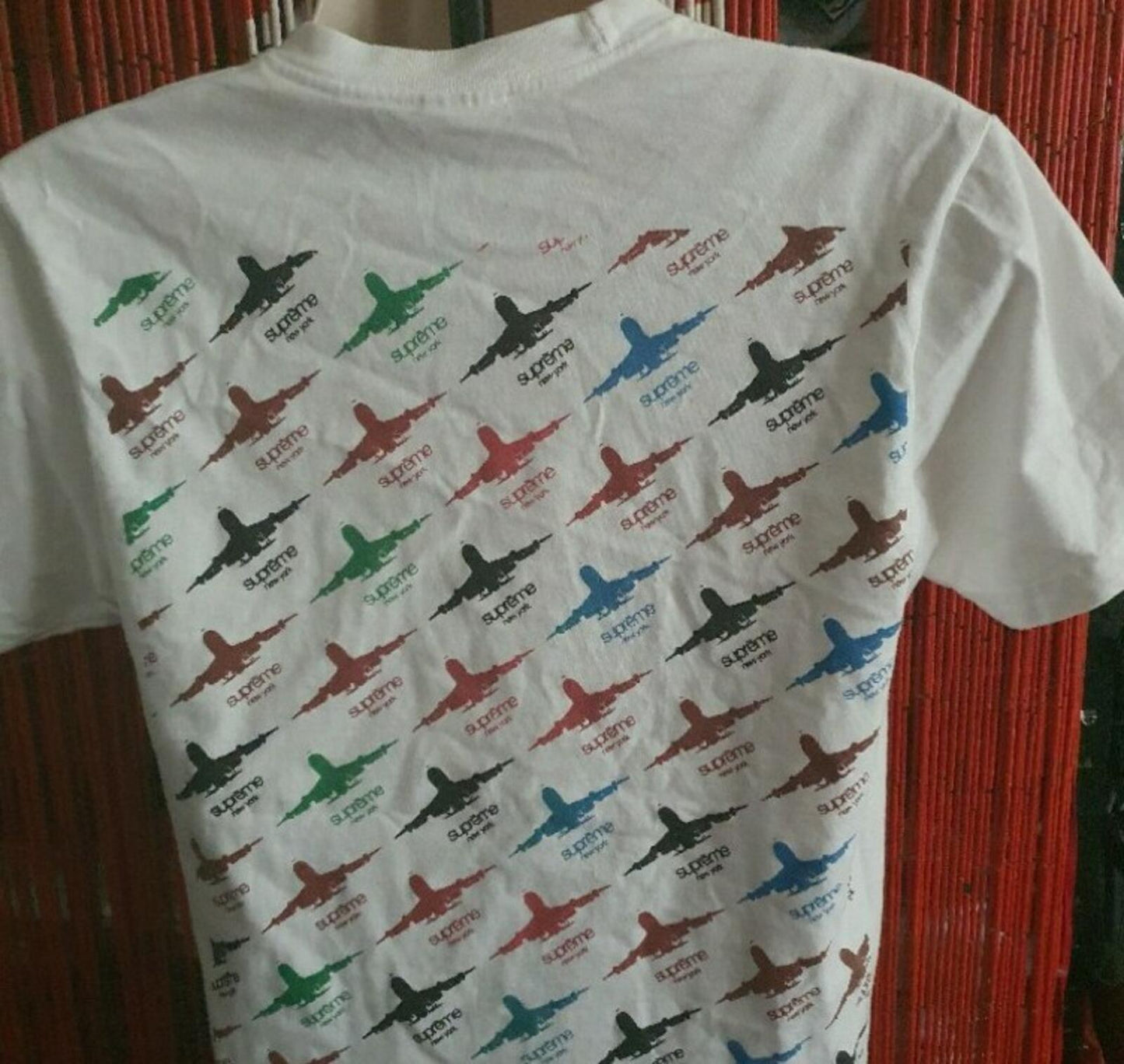 FW15 Supreme Planes Tee White Size M