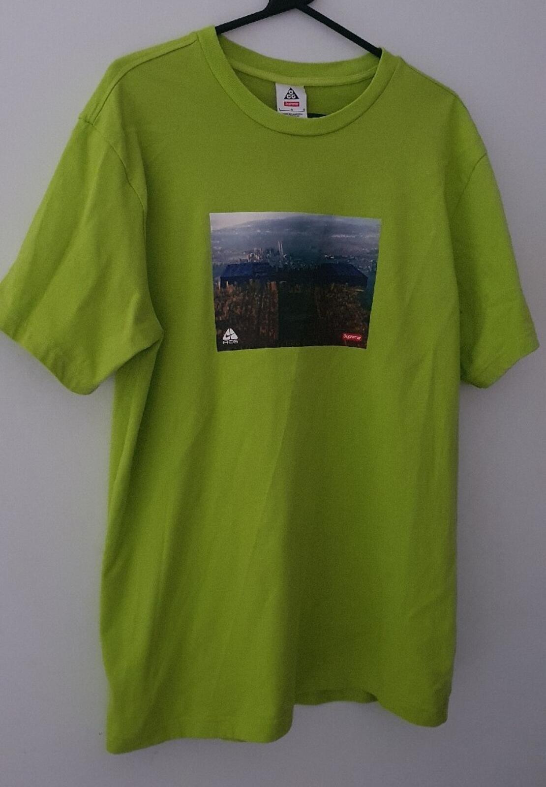 FW22 Supreme x Nike ACG Grid Tee Green Size L