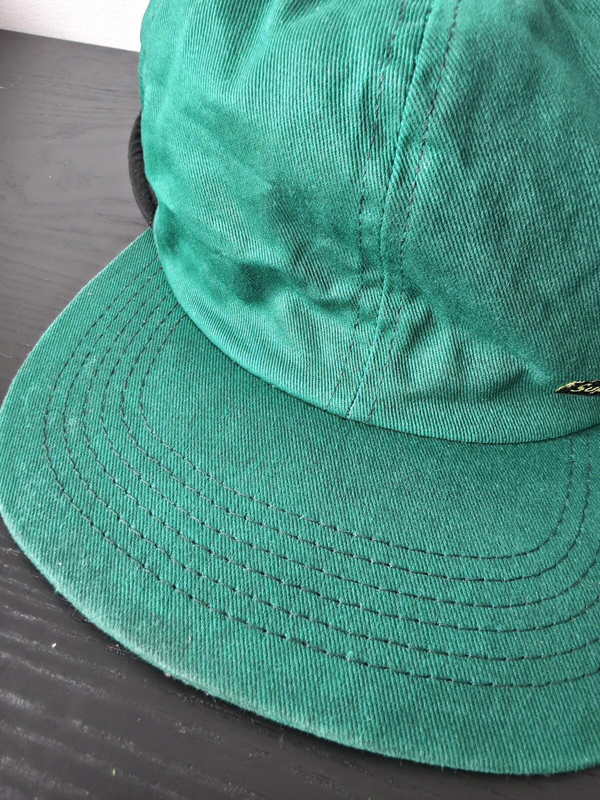 FW12 Supreme Waxed Ear Flap Cap Green Size S/M