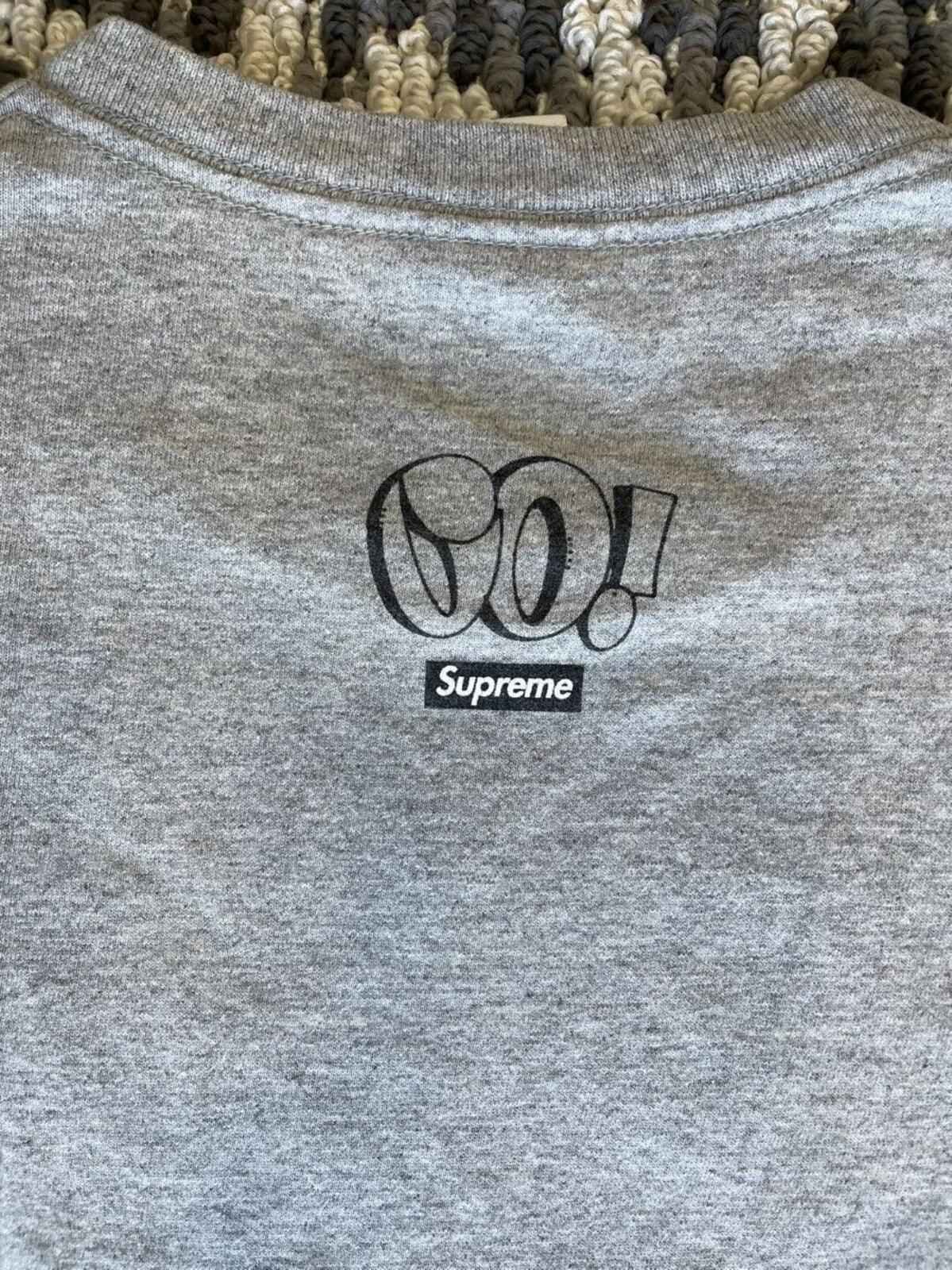 FW10 Supreme x COST Tag Graffiti Tee Grey Size XL