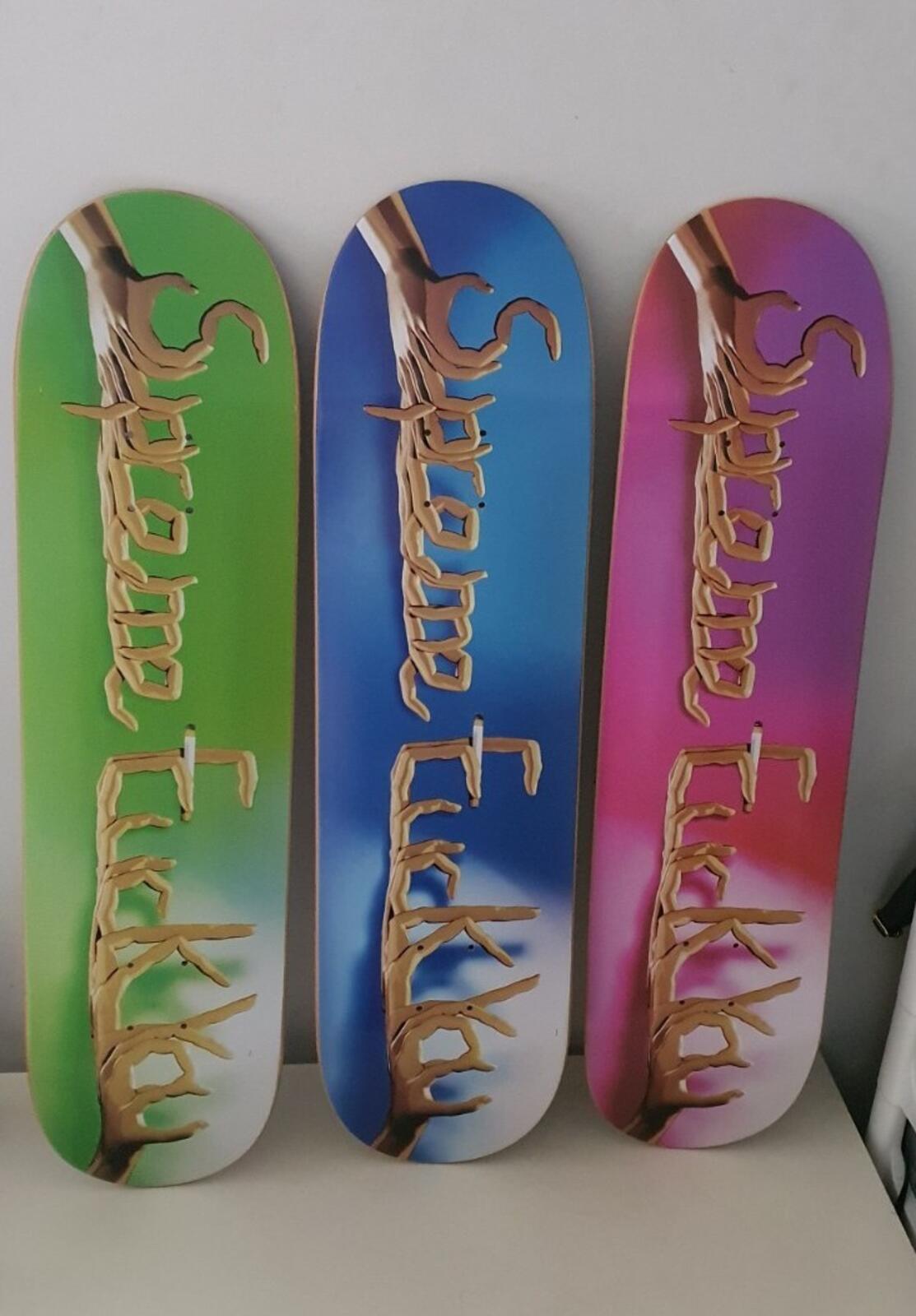 FW18 Supreme F uck You Deck Set Skateboards full set 3x skate decks