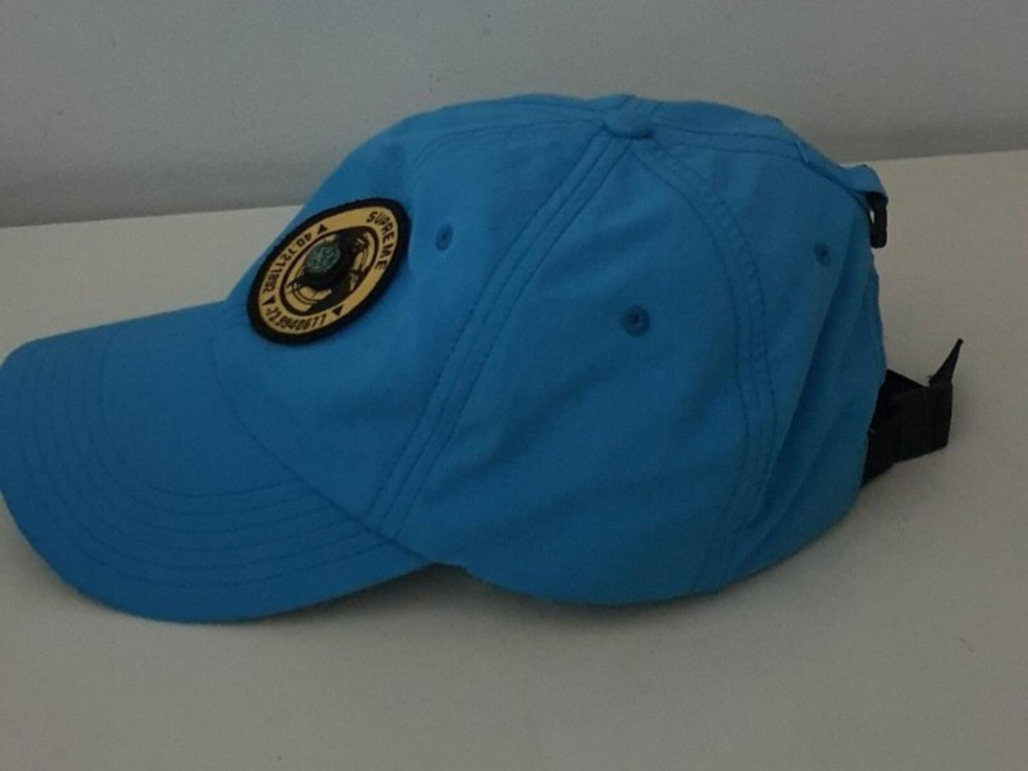SS21 Supreme Compass 6-panel Cap Cyan Water Resistant