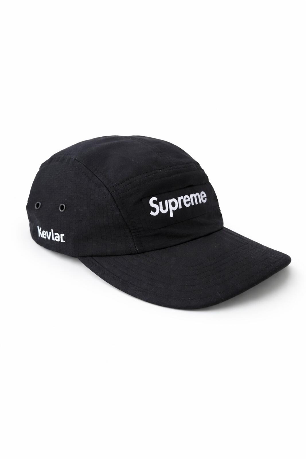 FW20 Supreme Made With Kevlar Camp Cap Black Water Resistant