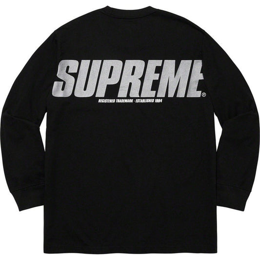 FW20 Supreme Trademark L/S Top Tee Black Size XL