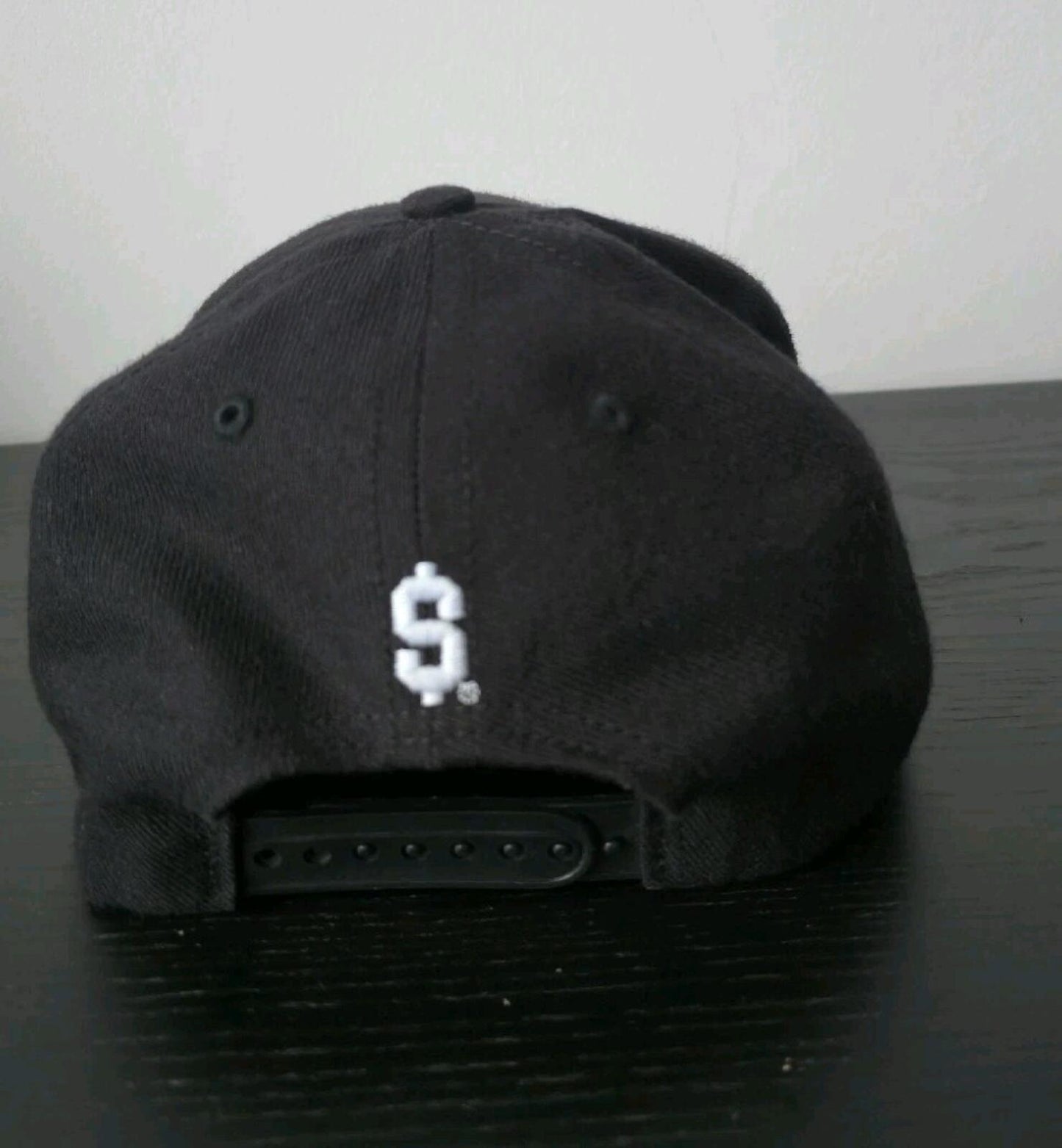 Gorra de 5 paneles Supreme x Champion FW14 con logotipo bordado, color negro