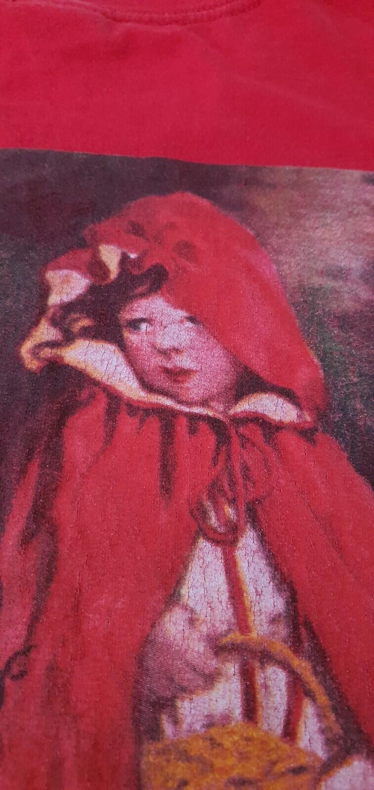 FW12 Supreme Little Red Riding Hood red Tee size T-shirt