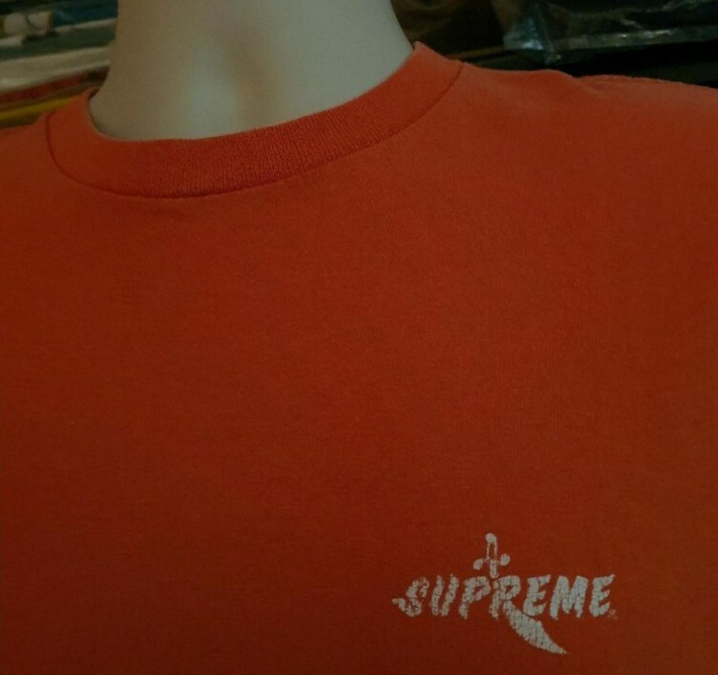 SS01 Supreme Skull and Swords Tee Orange Size M