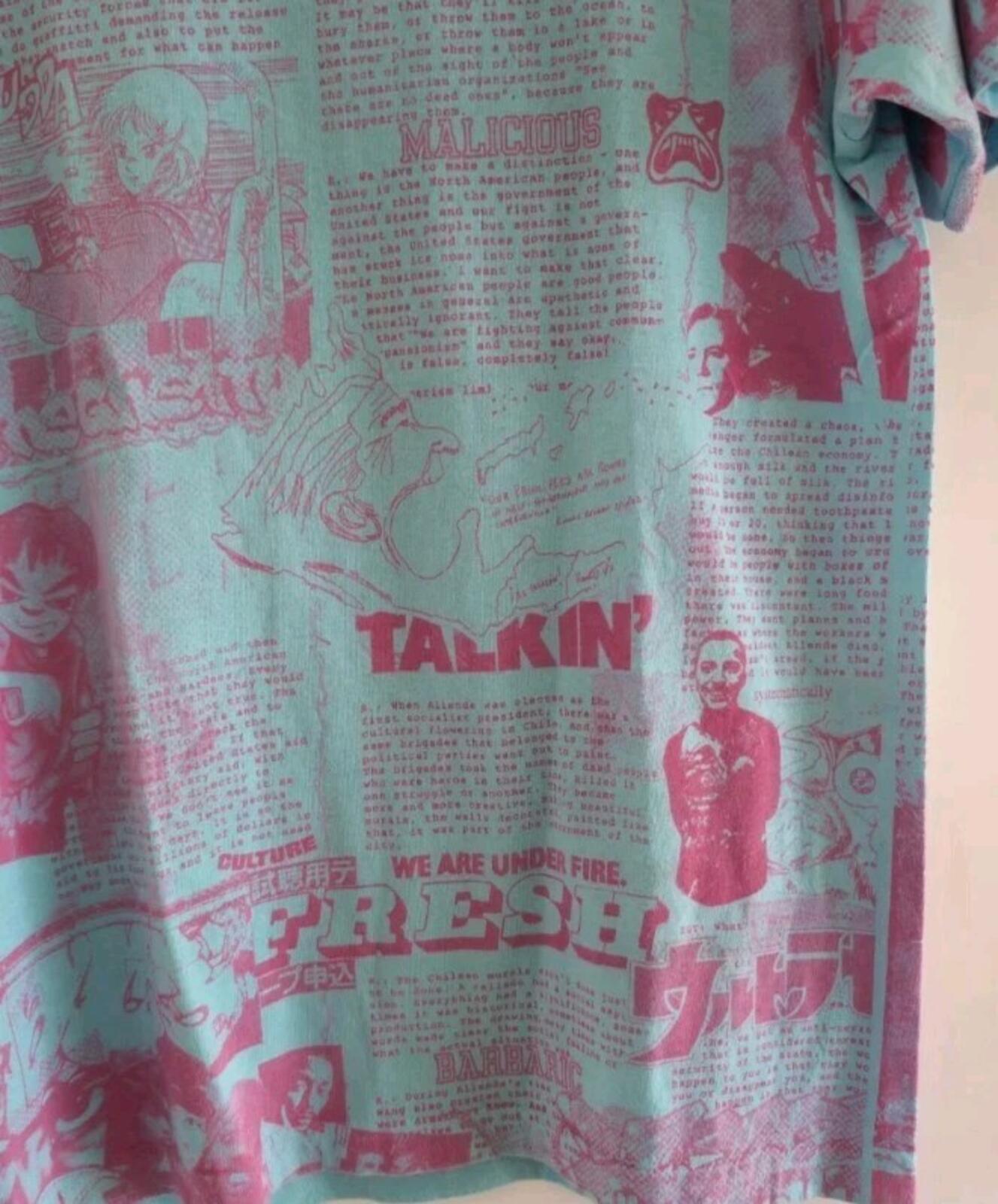 SS07 Supreme Malcolm X Ultraman Anime Manga Tee Size M