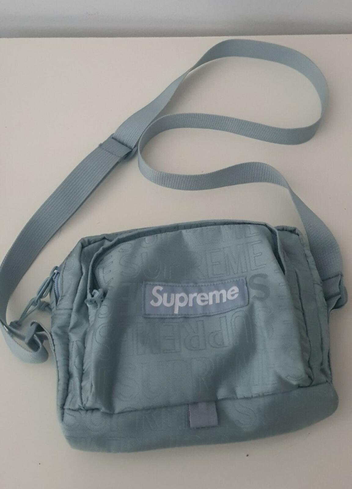 SS19 Supreme Umhängetasche Eisblau Cordura-Gewebe Hellblau