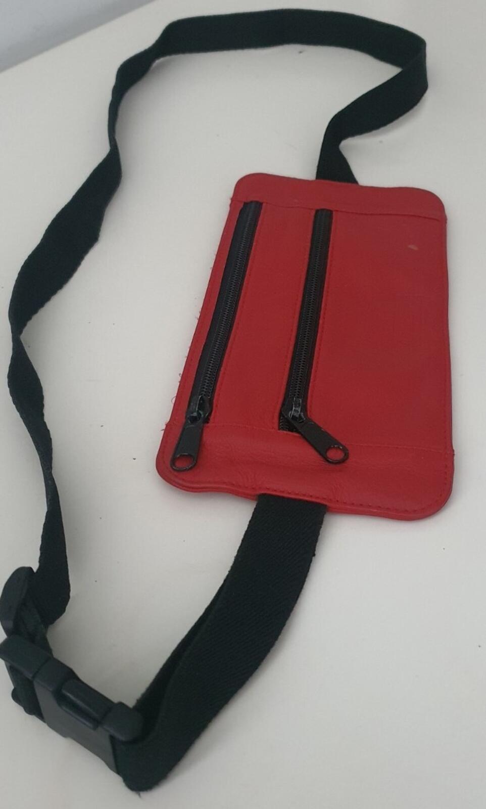 SS19 Supreme Leather Waist / Shoulder Pouch Bag Red