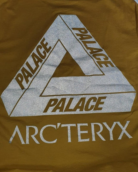 FW20 Camiseta Palace x Arc'teryx talla S pequeña color dorado camiseta triferg reflectante amarillo