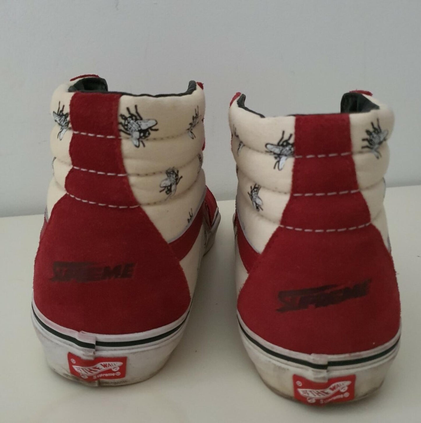 FW11 Supreme Vans SK8-Hi Pro Flies pack UK 9 US 10 EUR 43 Vintage burgundy