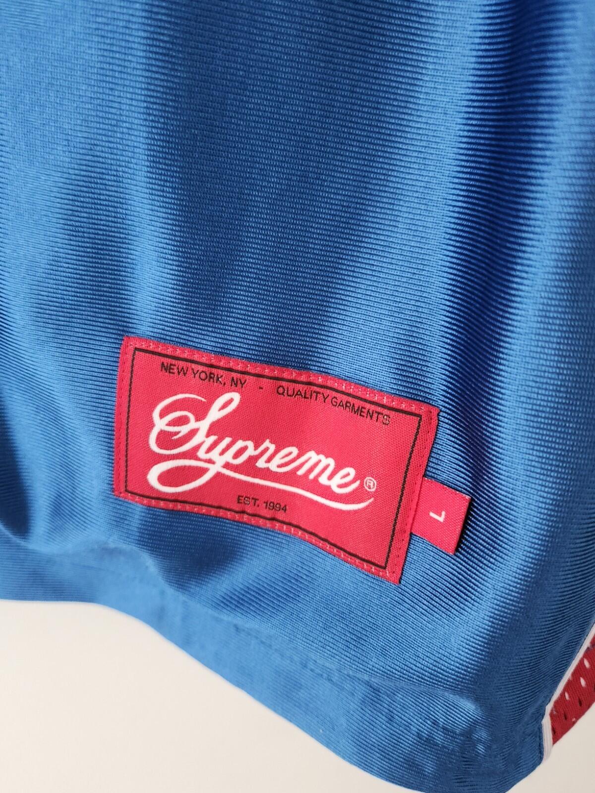 SS22 Supreme Reversible Basketball Jersey Size L Large Royal sleeveless tank top
