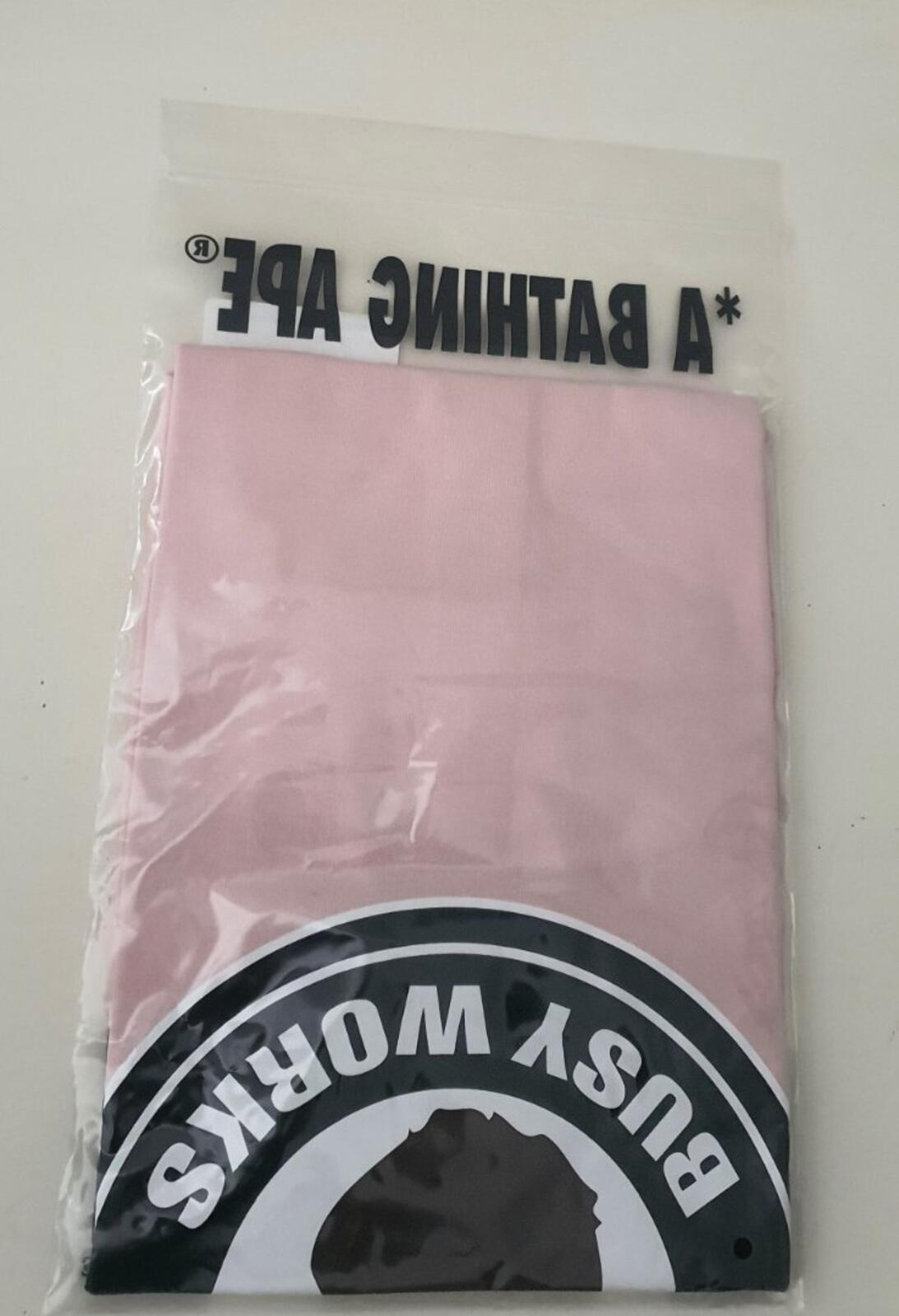 SS22 A BATHING APE Colors Busy Work tee size S small pink T-shirt BAPE New