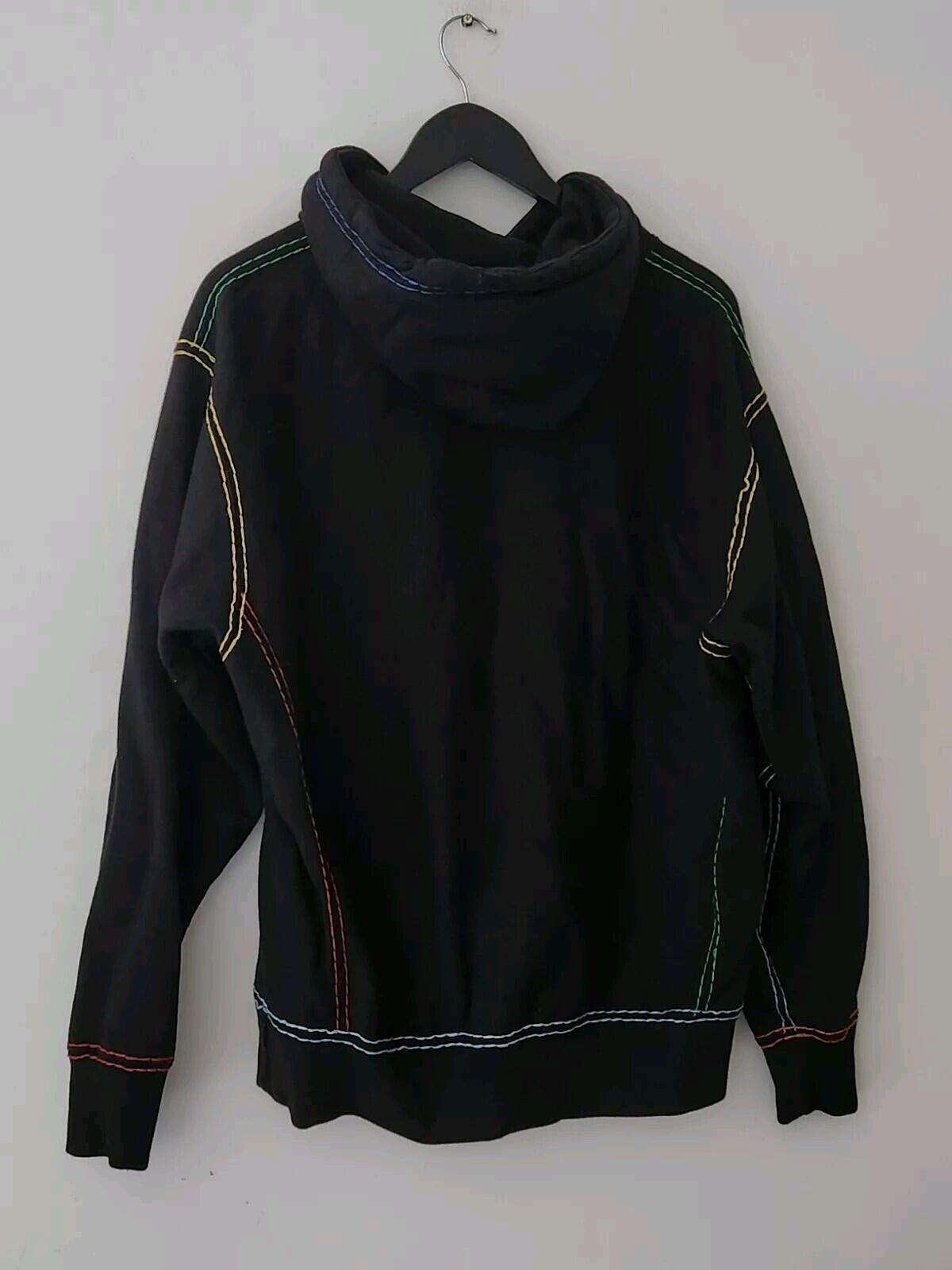 FW20 Supreme Big Stitch hooded sweatshirt size M Medium hoodie Black