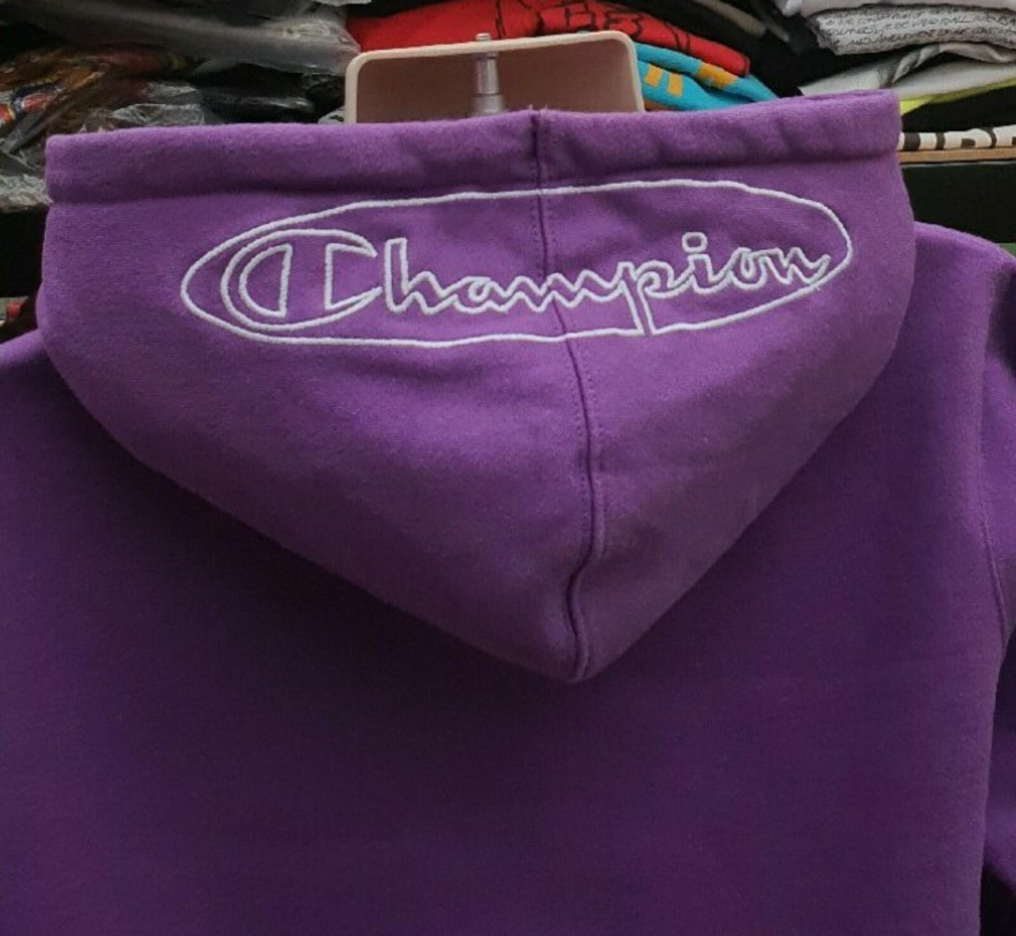 SS19 Supreme x Champion Kapuzenpullover Violett Größe M