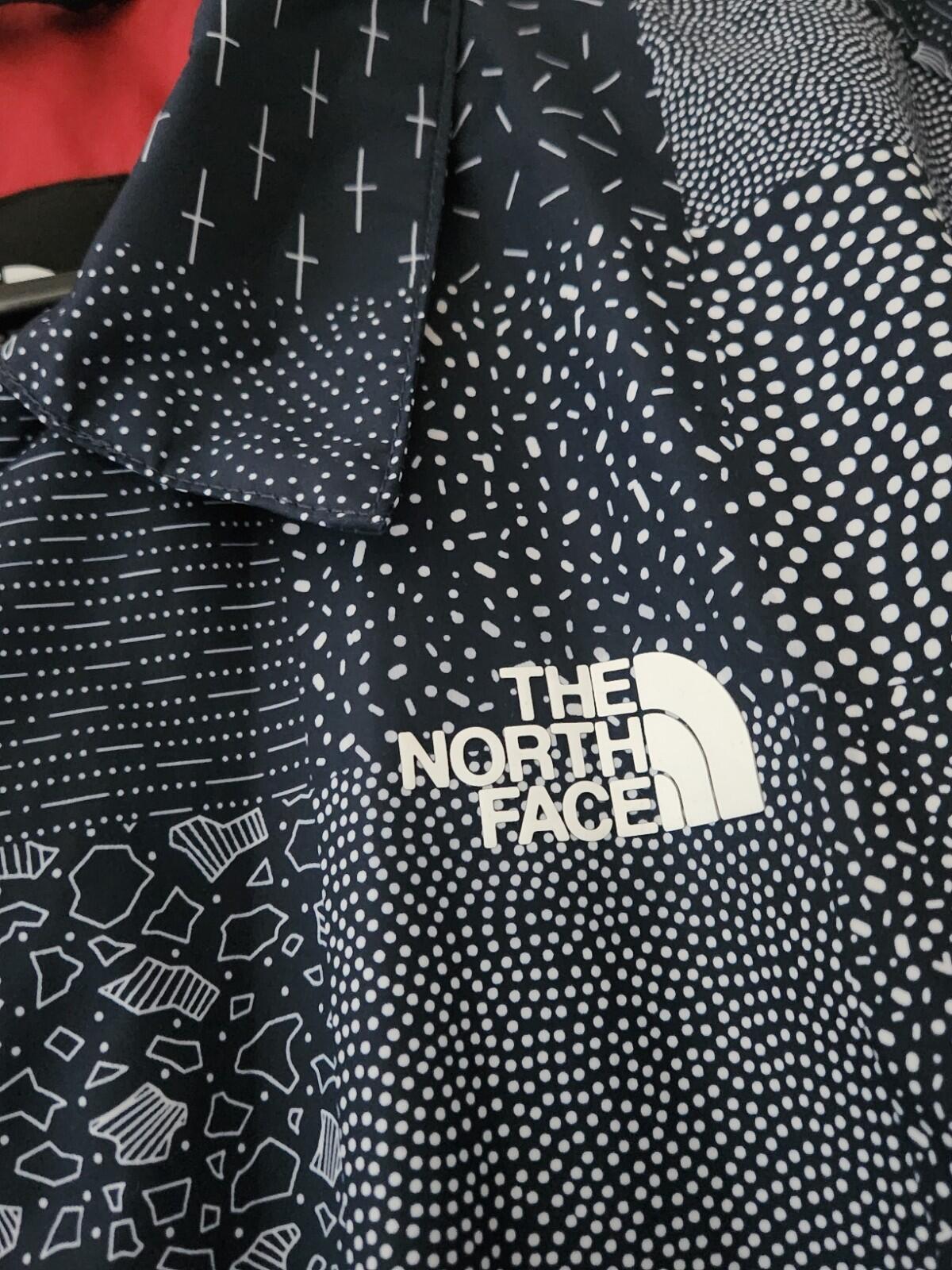 THE NORTH FACE Patchwork Coach Jacket Windwall Light Summer Navy S Small TNF