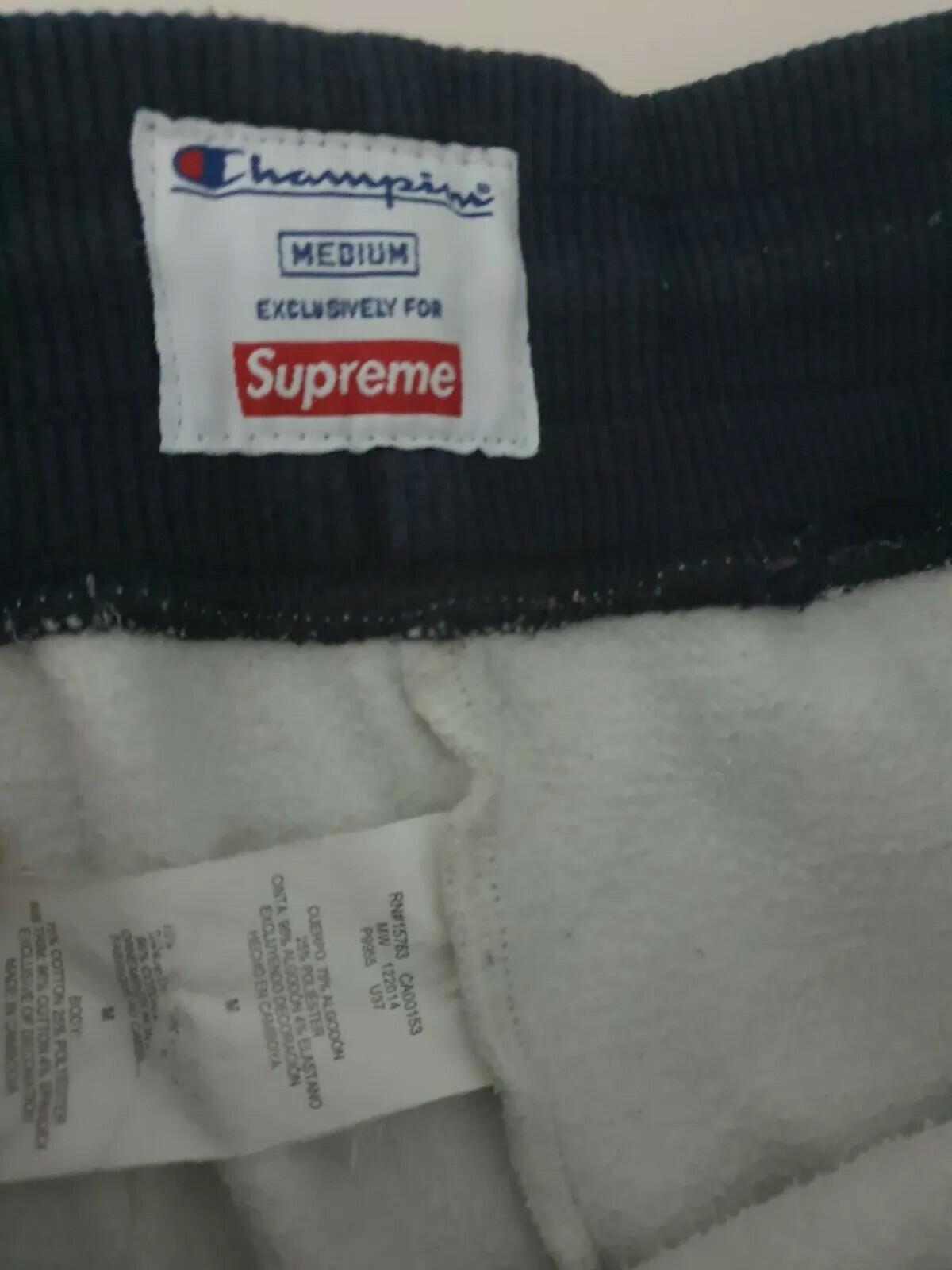 SS15 Supreme Champion Sweatpant size M but they fit smaller S small pants grey