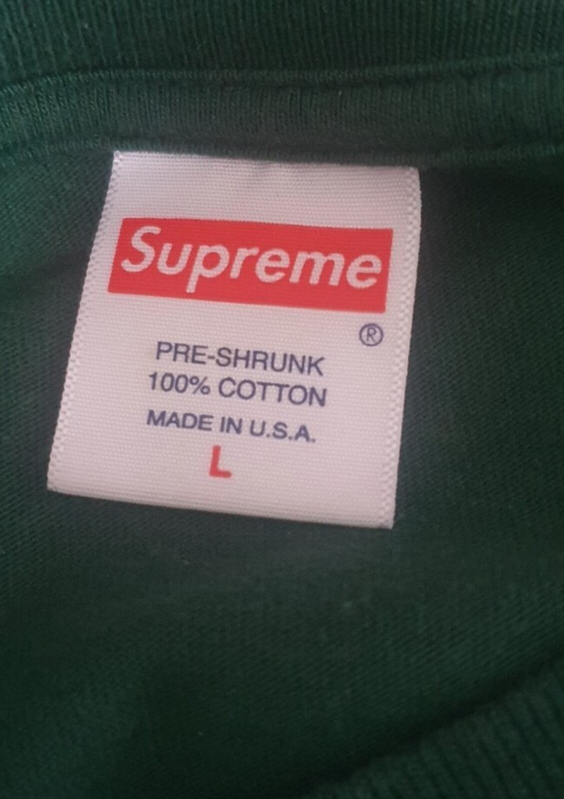 SS19 Supreme Headline tee size L Large Dark Green T-shirt Pouvoir
