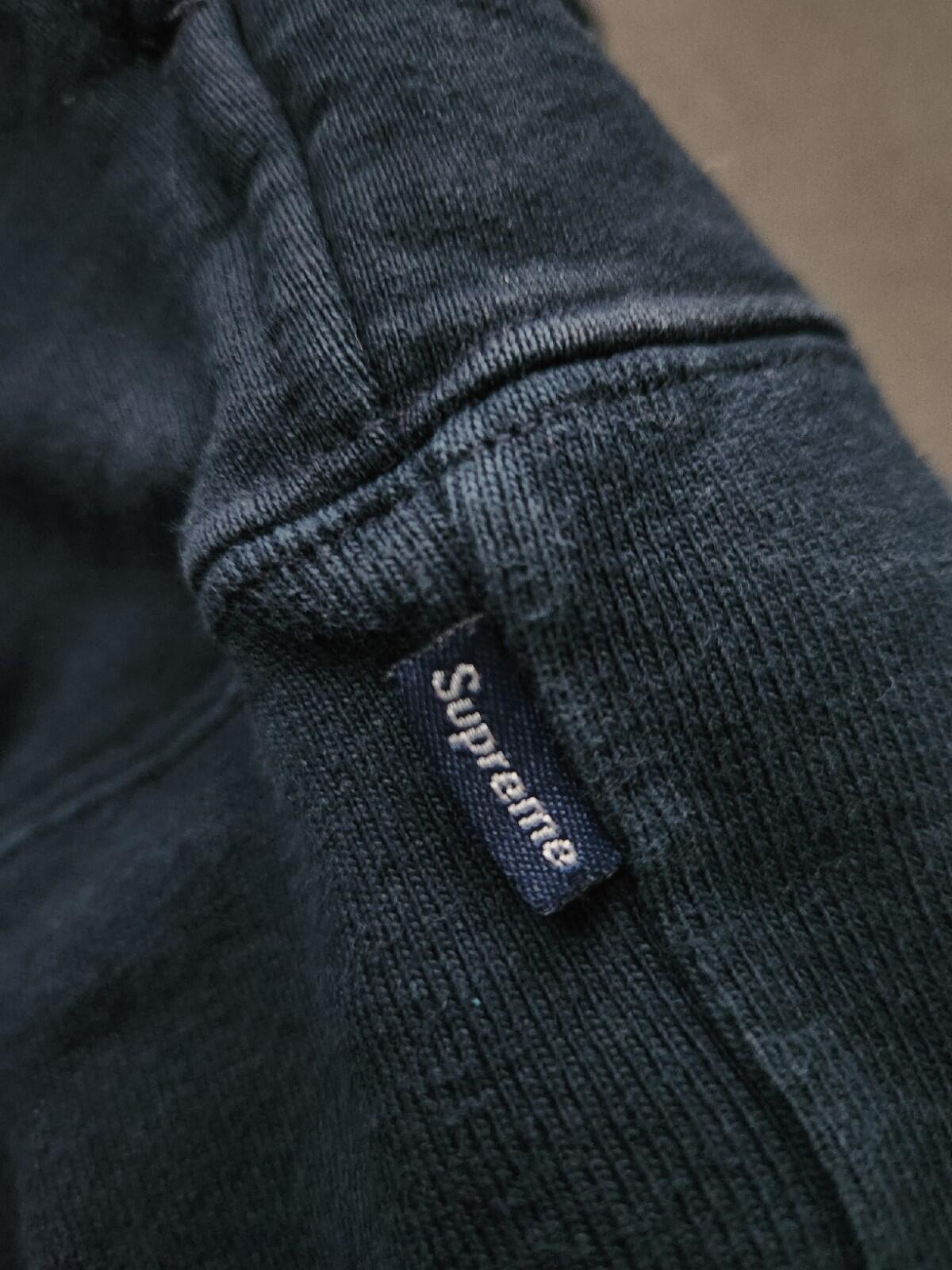 FW13 Supreme Flags Pullover navy hooded sweatshirt size M medium vintage hoodie