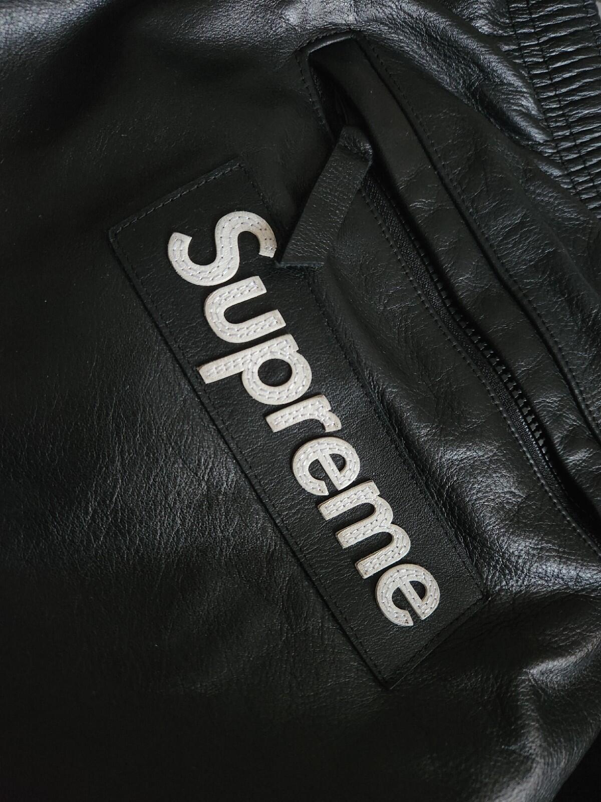 FW19 Supreme x Nike Leather Warm Up Pant RRP $498 Black S Small W30 L30 Trousers