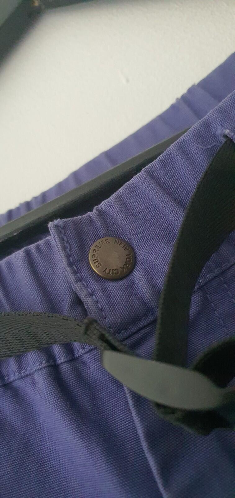 FW22 Supreme Cinch Cotton Pant Violett Größe 32 M