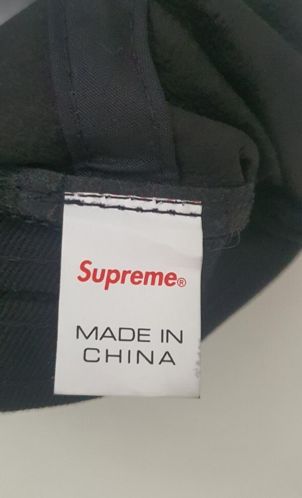 SS20 Supreme Wildleder 6-Panel-Cap Schwarz Lederhut Paris