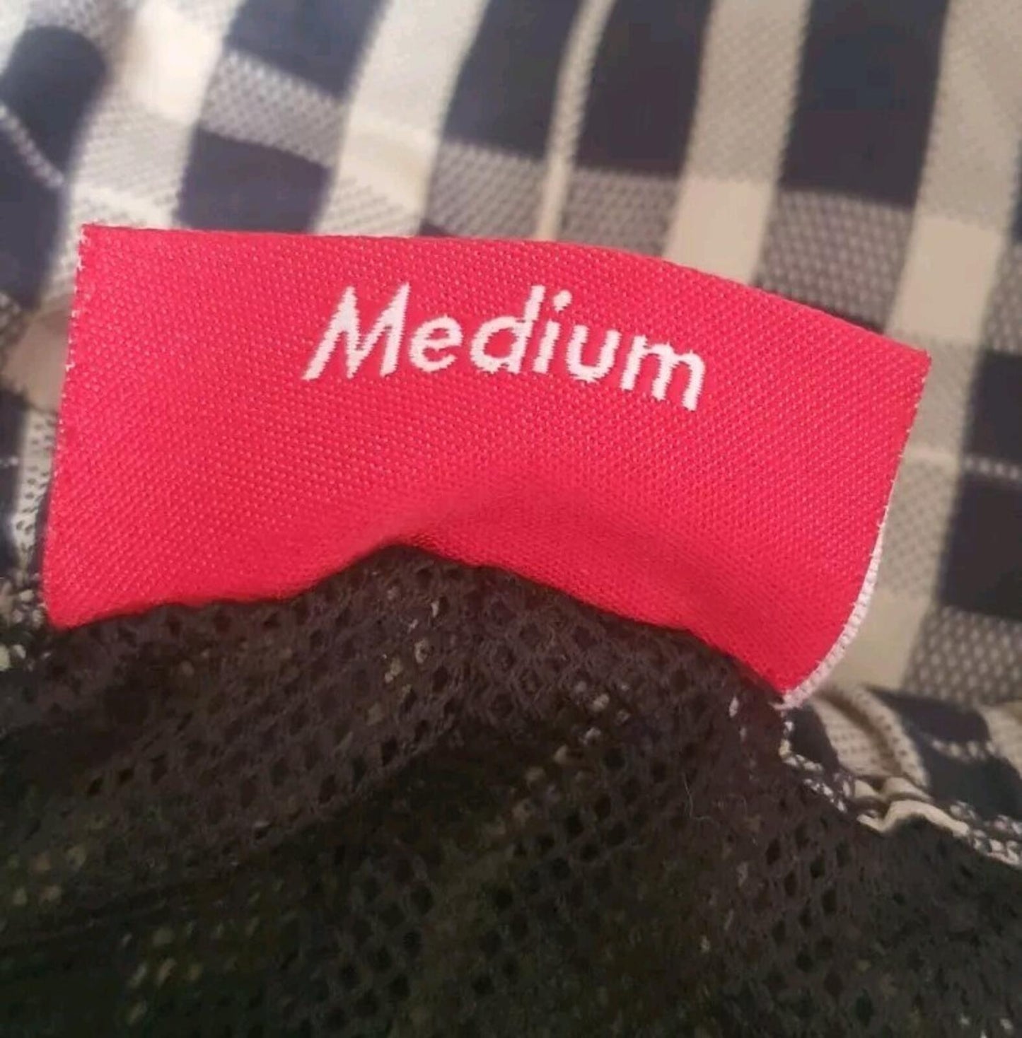 FW18 Supreme Nylon Plaid Track Pant Tan Trousers Size M Medium Nylon Pant