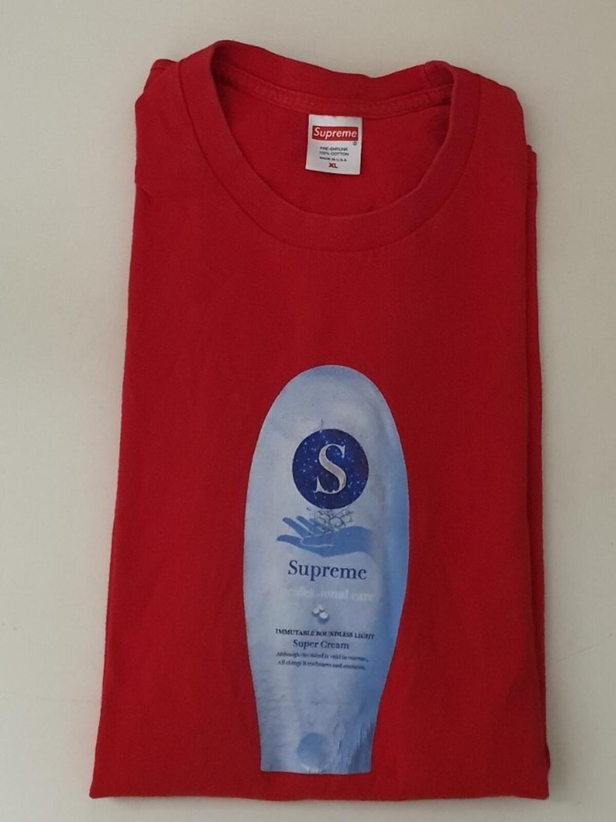 FW19 Supreme Super Cream camiseta roja talla XL